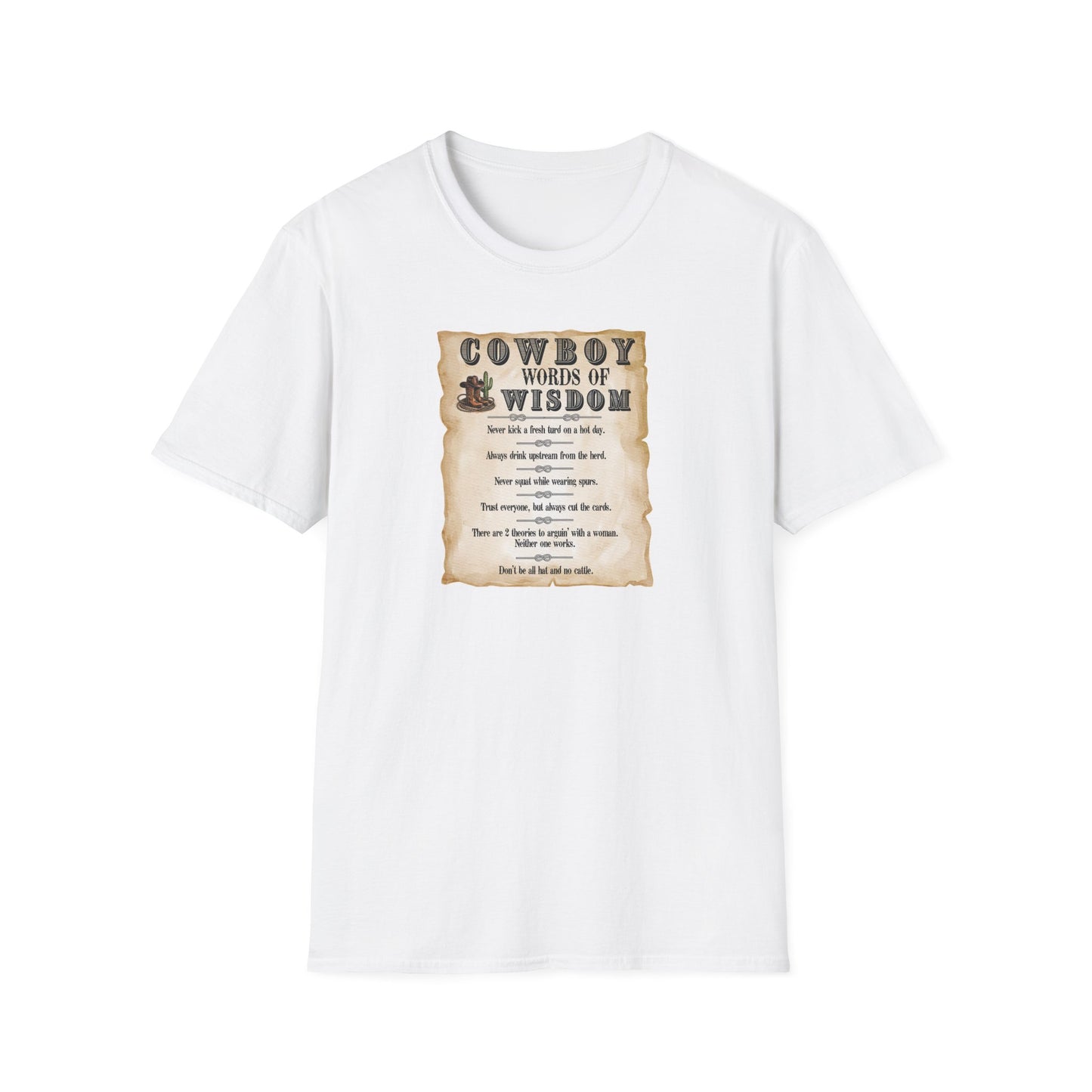Good Ole Cowboy Wisdom Unisex Softstyle T-Shirt