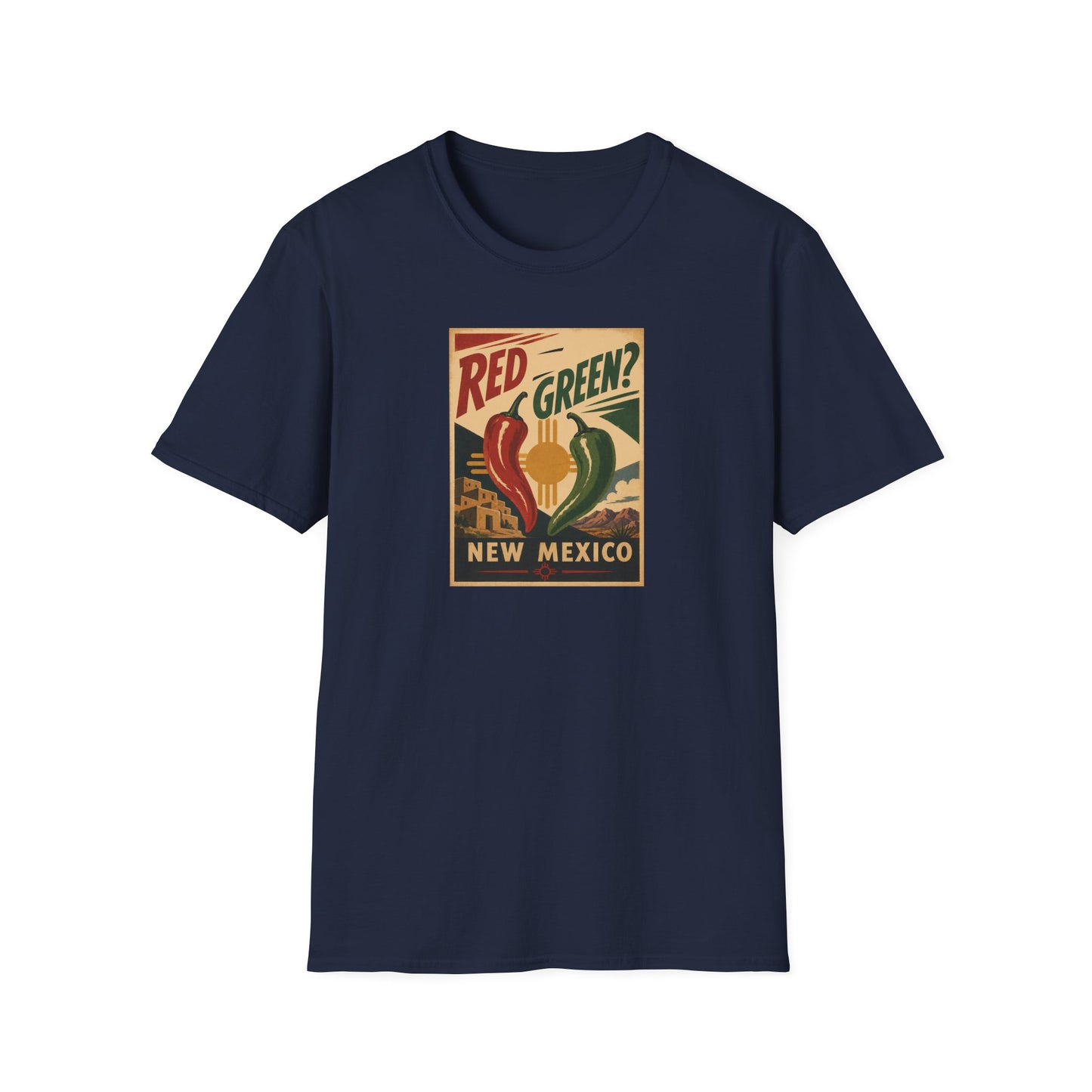 Red or Green? Unisexn Softstyle T-Shirt
