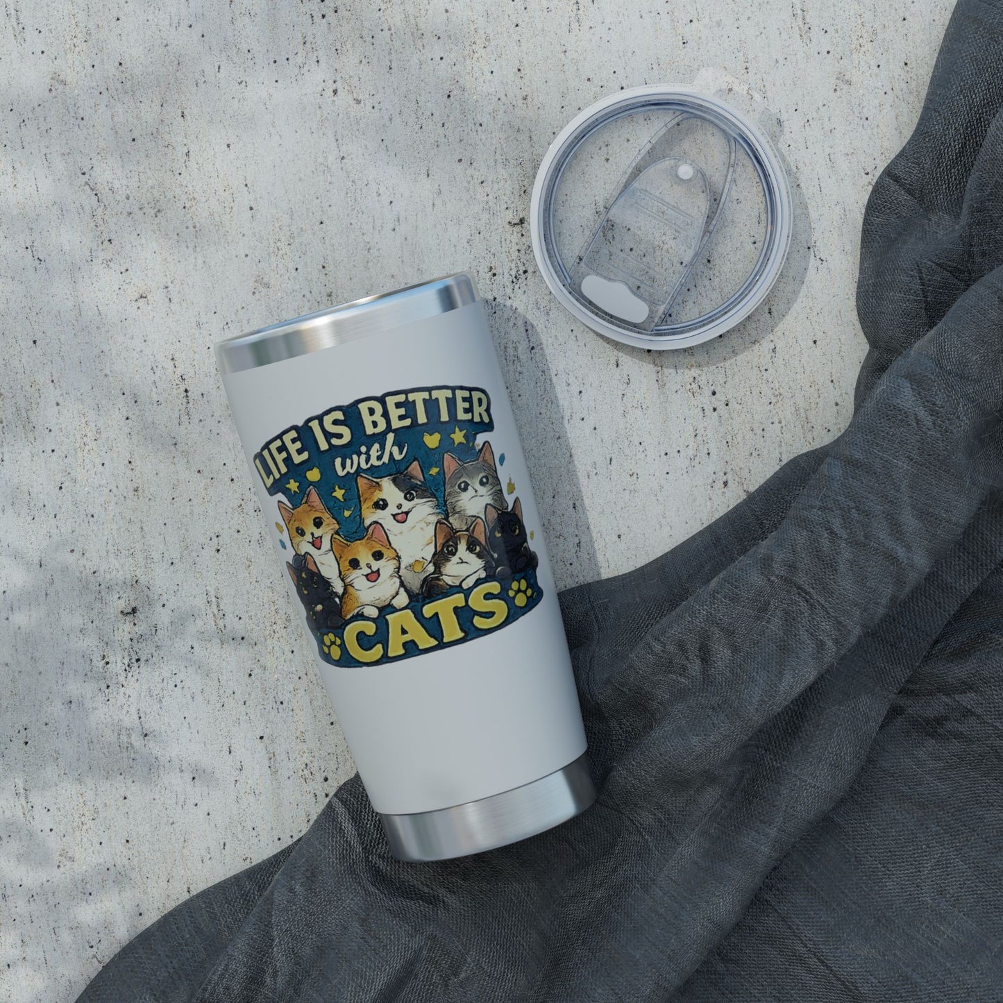 Life is Better with Cats Vagabond 20oz Tumbler