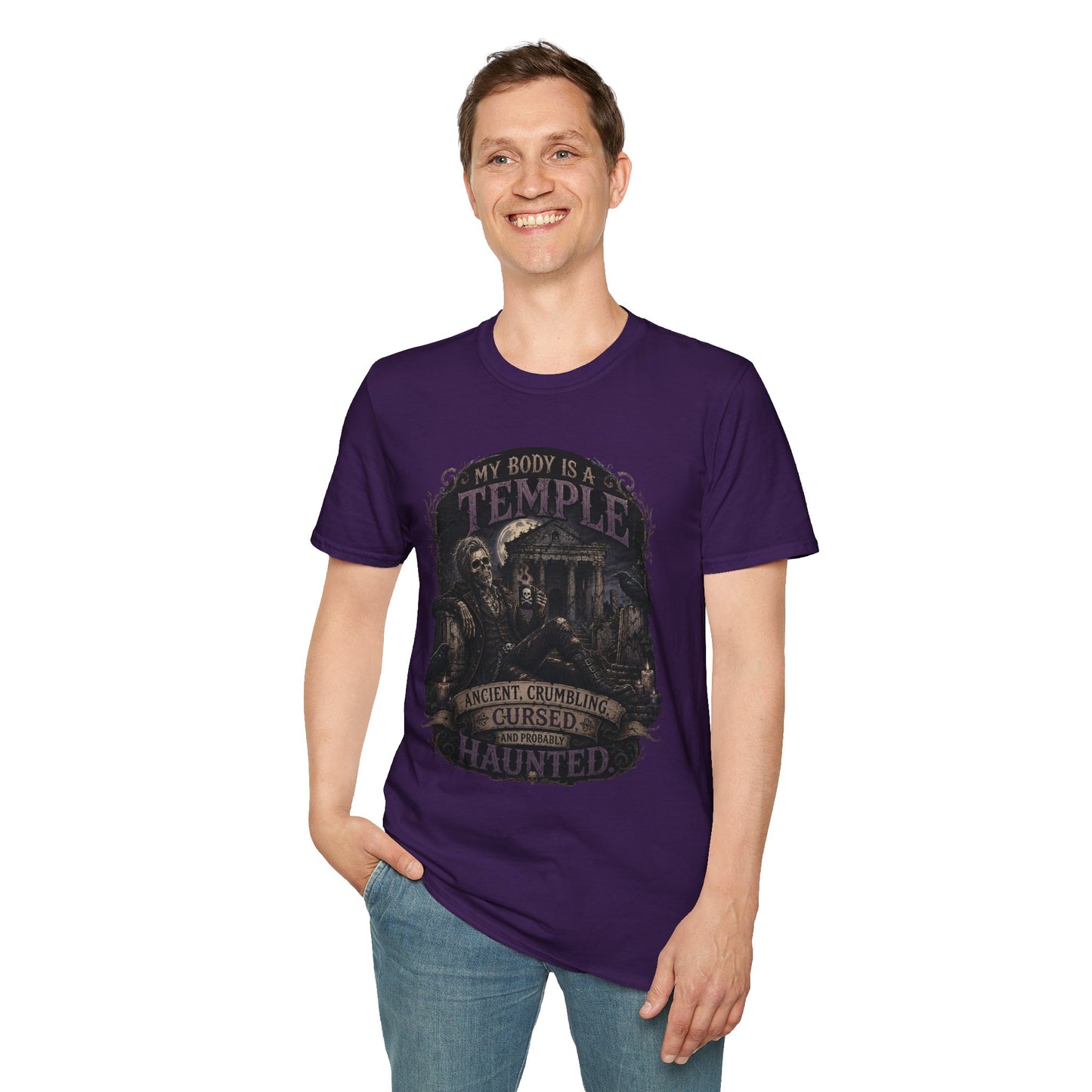 Body a Temple - Male Unisex Softstyle T-Shirt