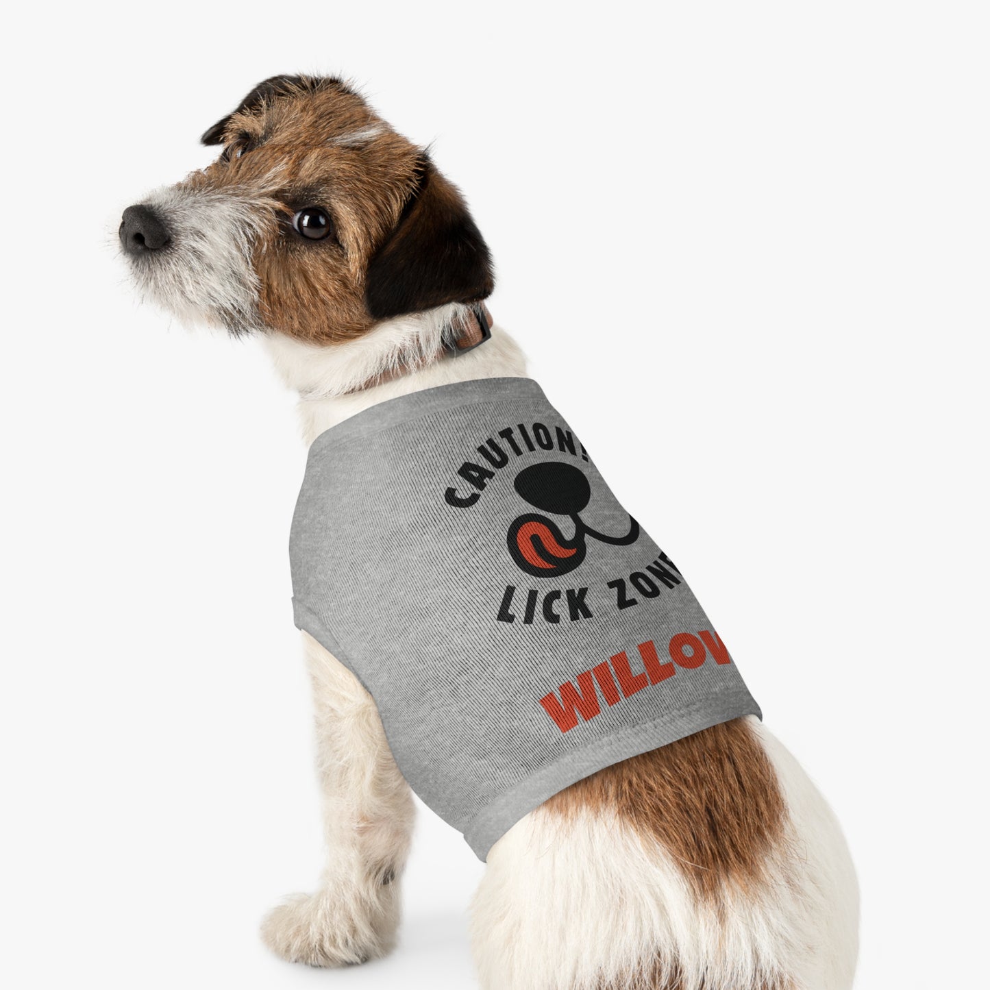Caution Lick Zone PERSONALIZED Pet Tank Top