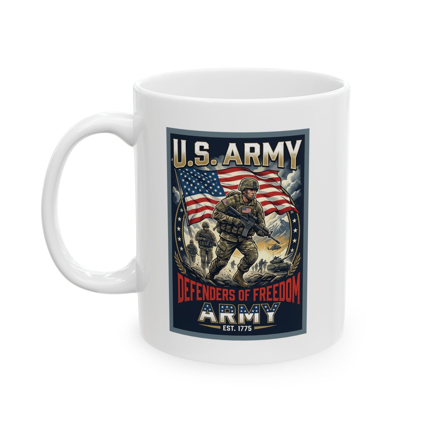 U.S. Army Defenders of Freedom Ceramic Mug (11oz, 15oz)