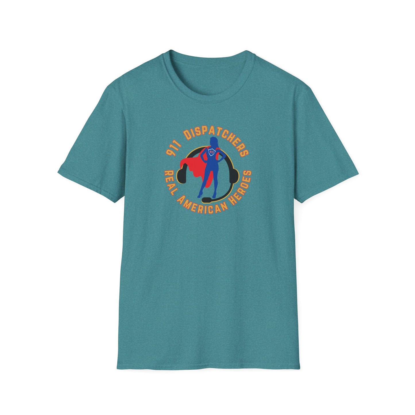 911 Dispatcher Real American Hero - Female Unisex Softstyle T-Shirt