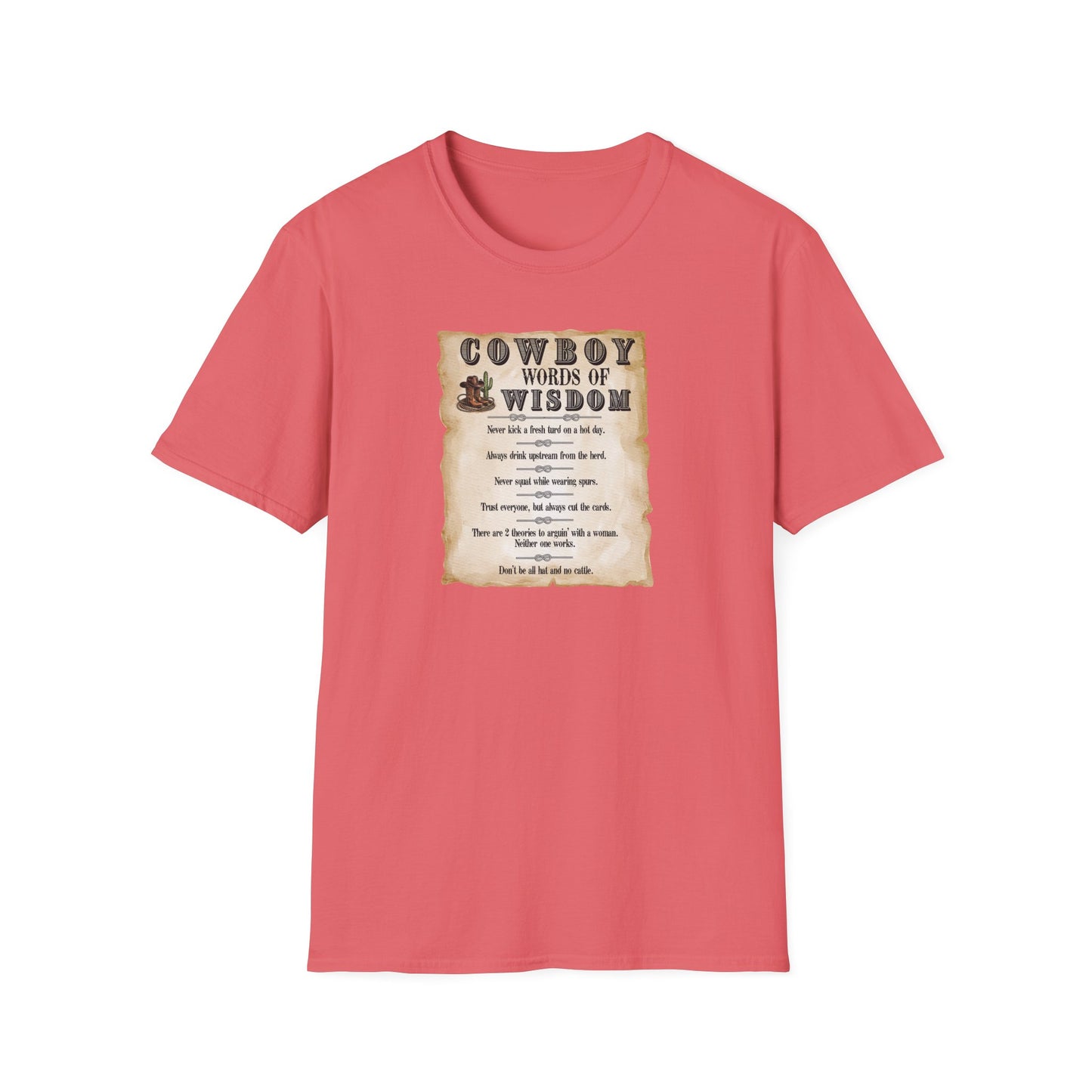 Good Ole Cowboy Wisdom Unisex Softstyle T-Shirt