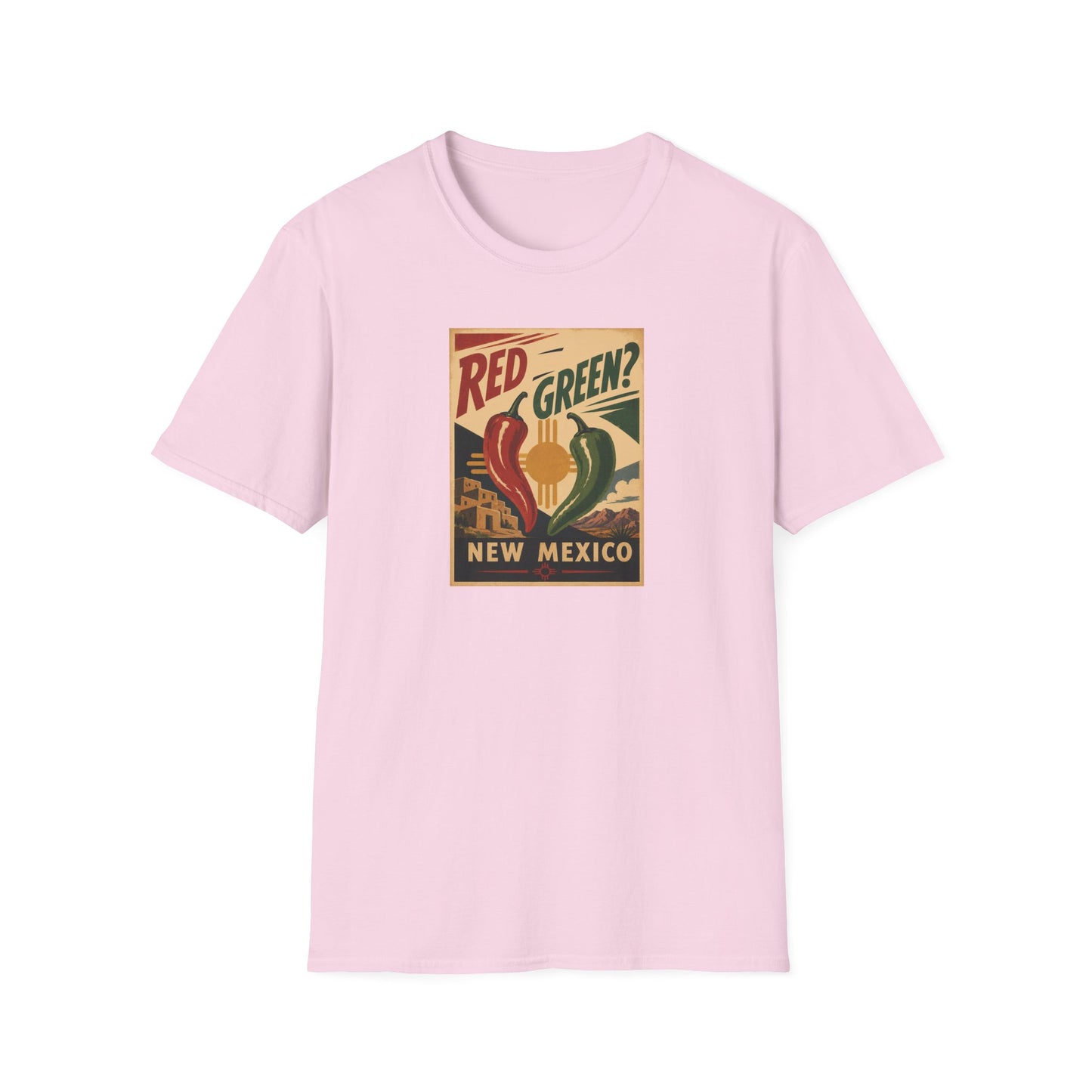 Red or Green? Unisexn Softstyle T-Shirt