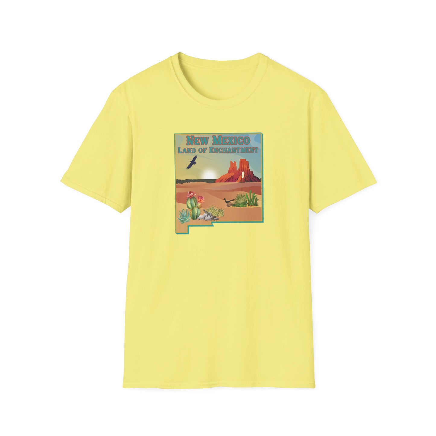 New Mexico: Land of Enchantment - Desert Unisex Softstyle T-Shirt