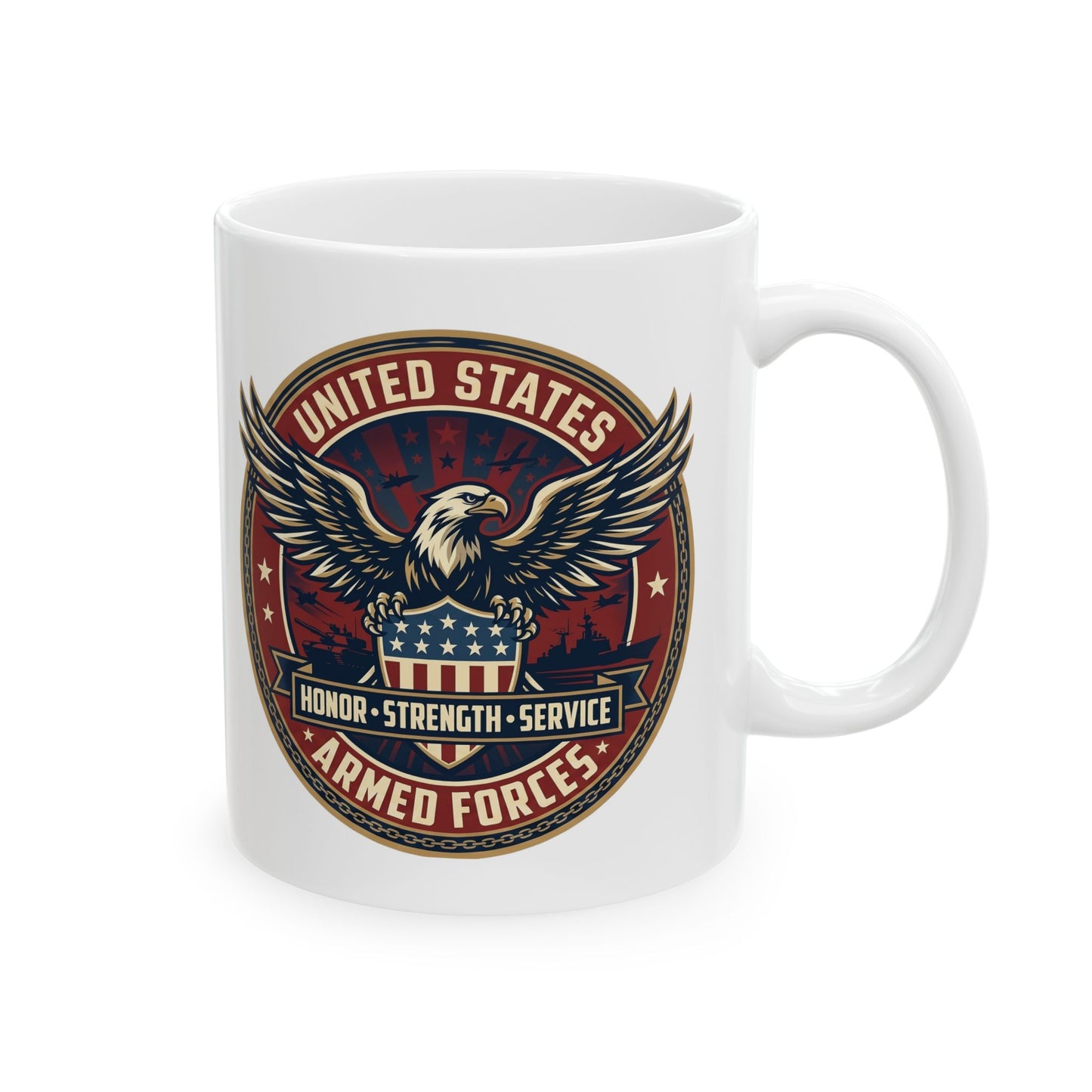 U.S. Armed Forces Ceramic Mug (11oz, 15oz)