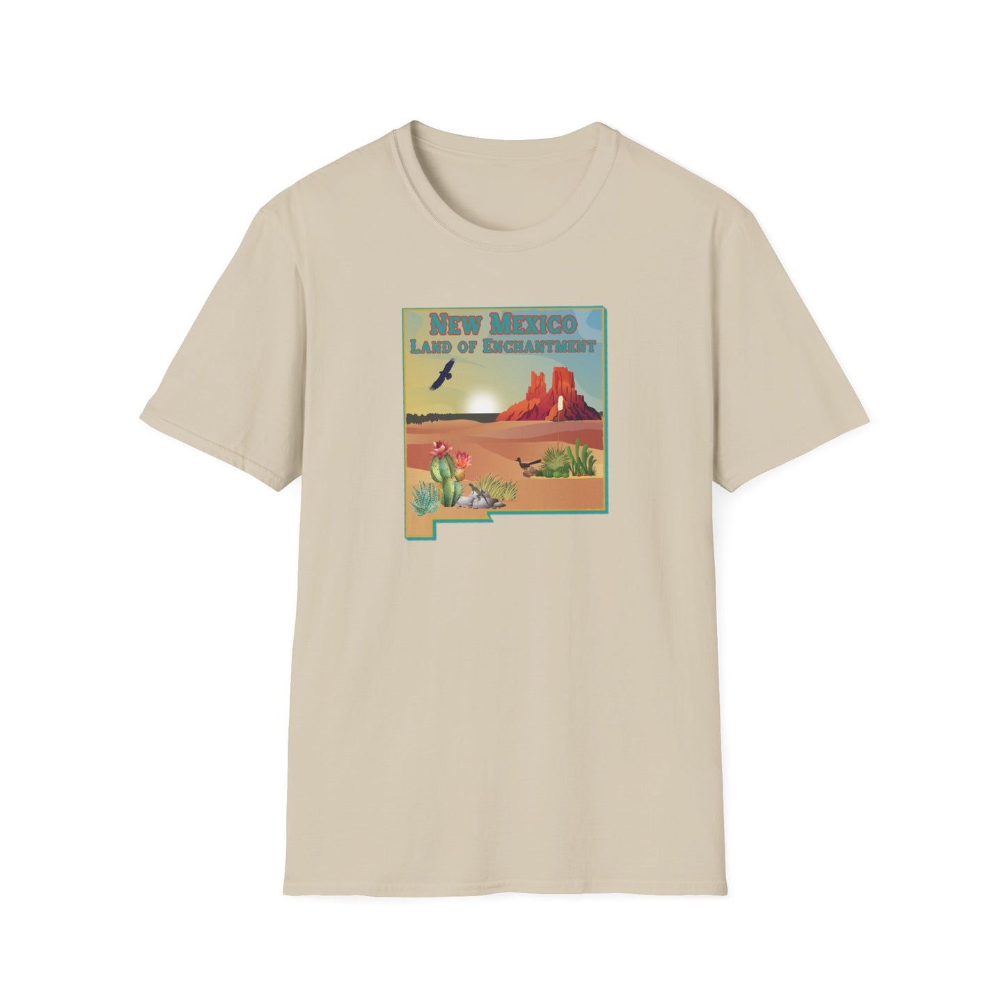 New Mexico: Land of Enchantment - Desert Unisex Softstyle T-Shirt