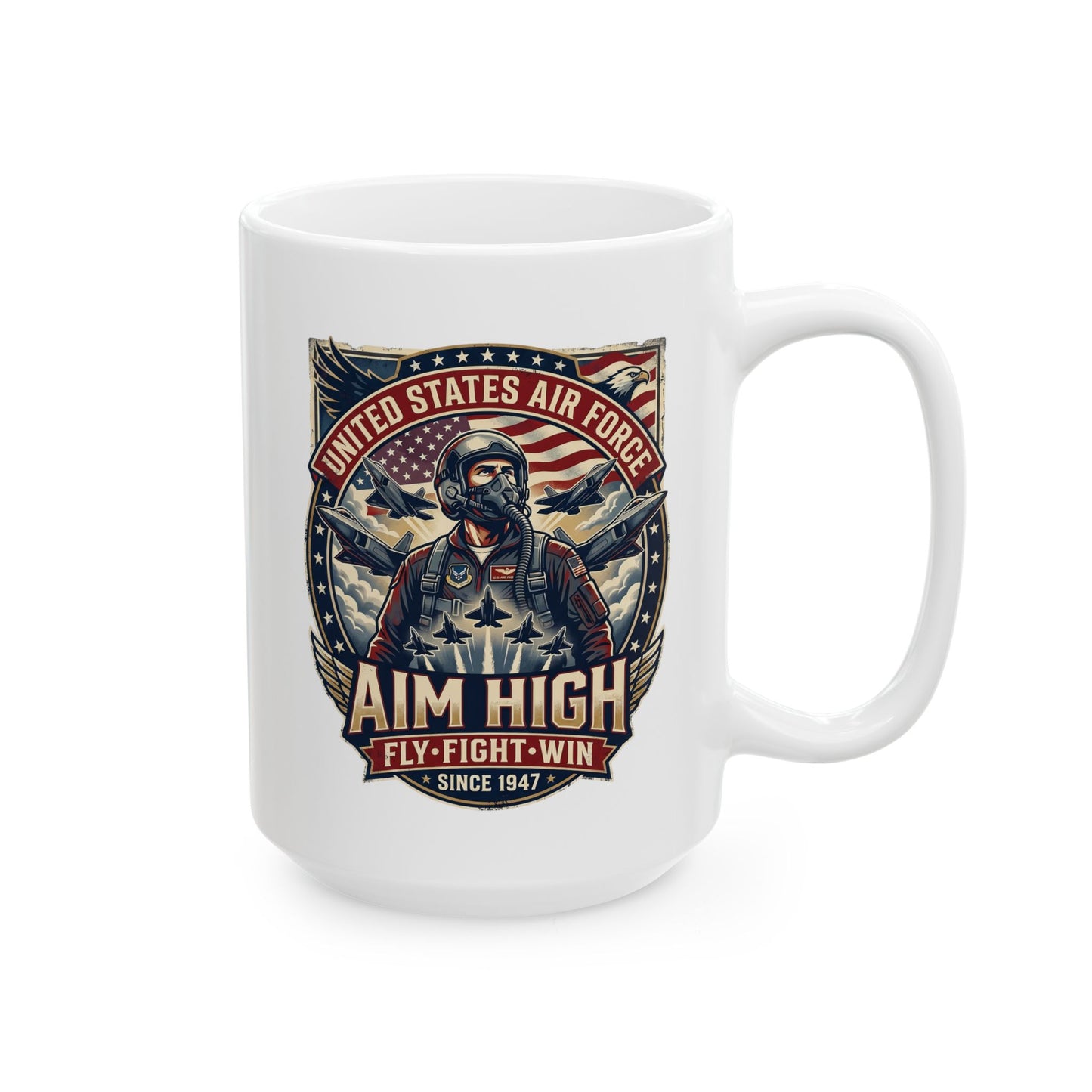 U.S. Air Force: Aim High Ceramic Mug, (11oz, 15oz)