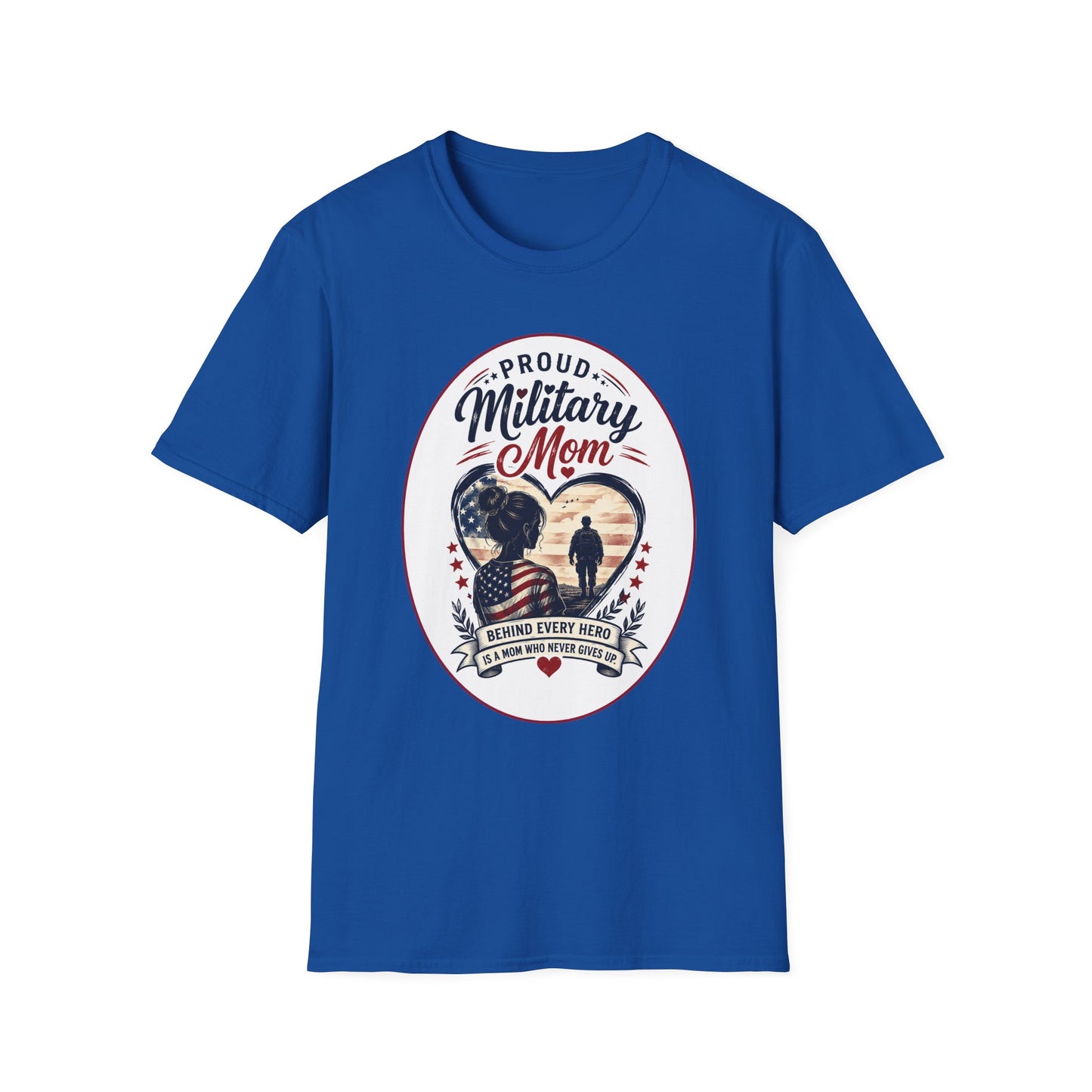 Proud Military Mom Unisex Softstyle T-Shirt