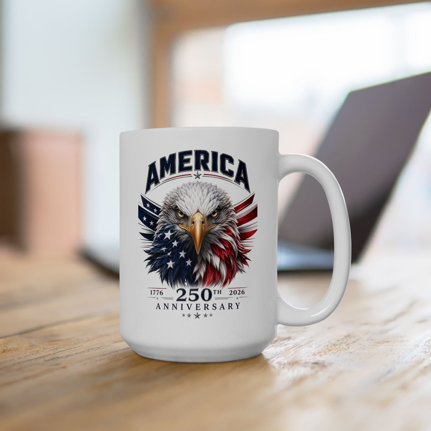 America 250: American Eagle Ceramic Mug, (11oz, 15oz)