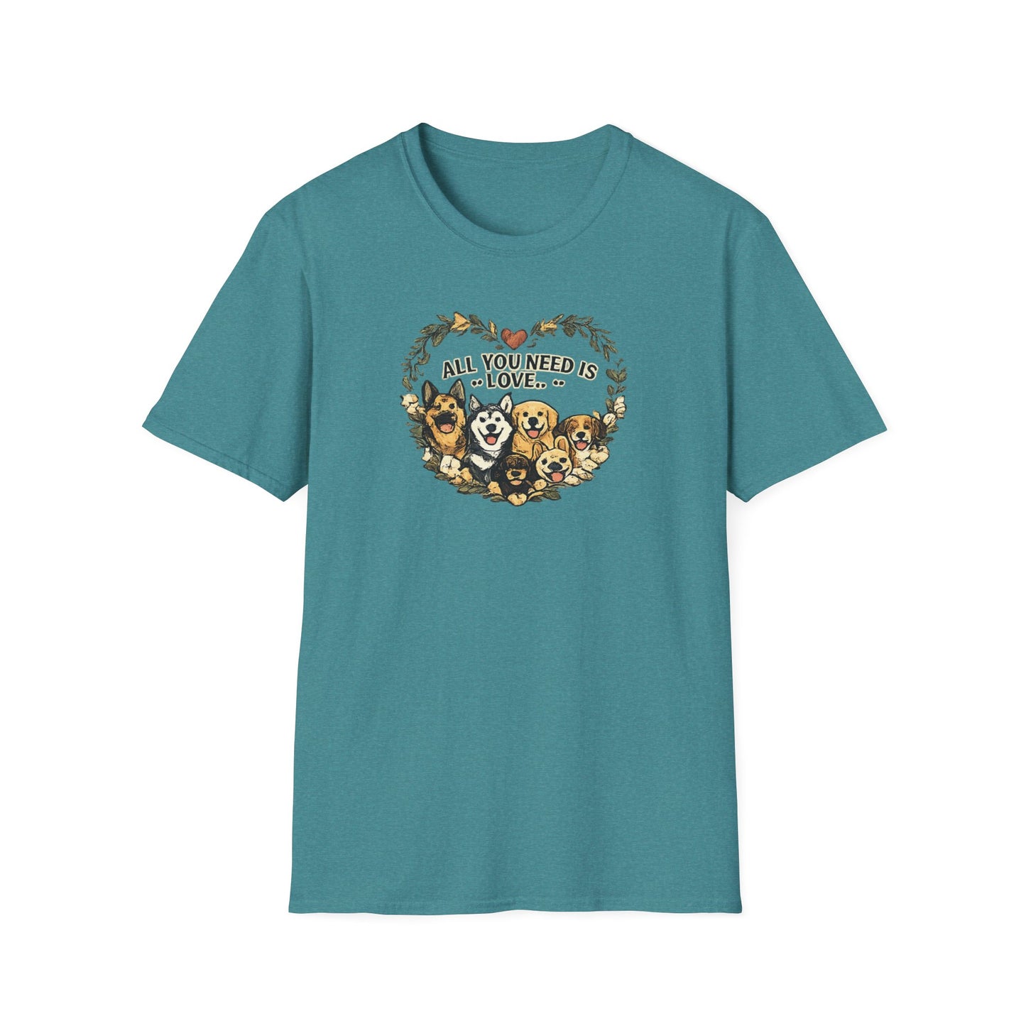 Dogs: All You Need Is Love Unisex Softstyle T-Shirt