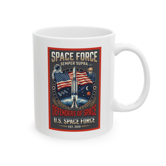 U.S. Space Force Semper Supra Ceramic Mug (11oz, 15oz)