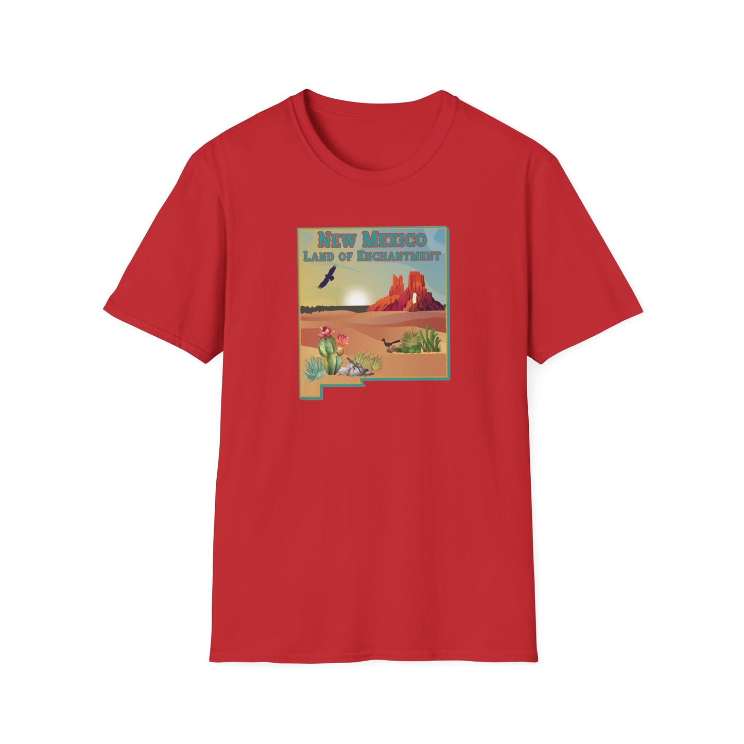 New Mexico: Land of Enchantment - Desert Unisex Softstyle T-Shirt