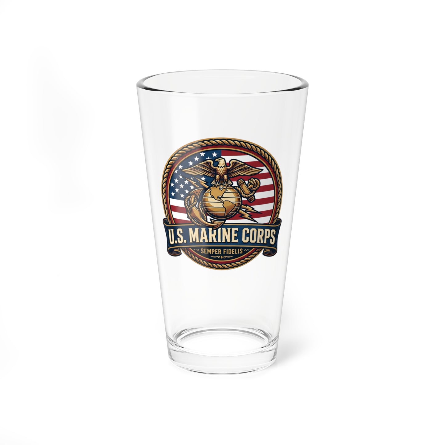 U.S. Marine Corps Patriotic Mixing Glass — 16oz