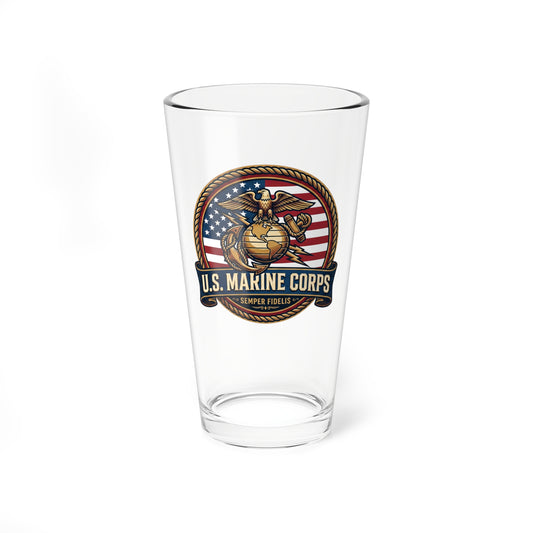 U.S. Marine Corps Patriotic Mixing Glass — 16oz