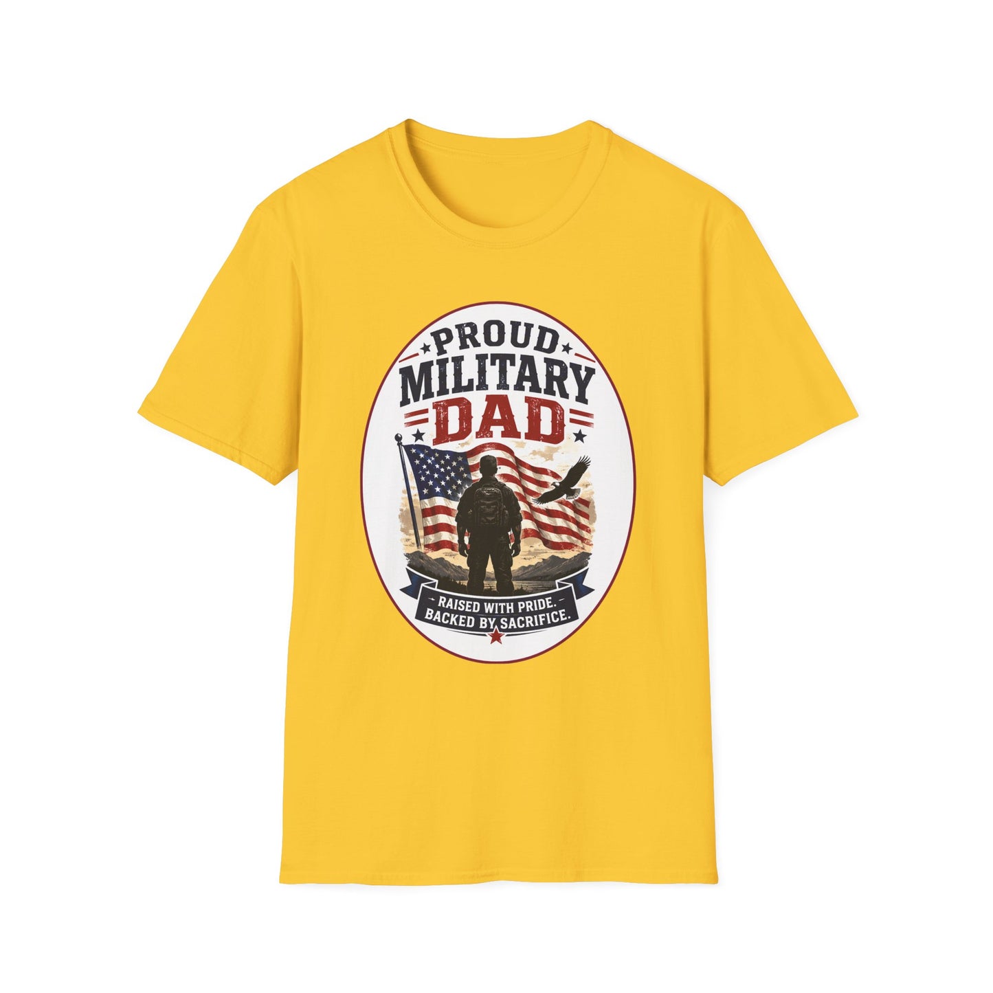 Proud Military Dad Unisex Softstyle T-Shirt