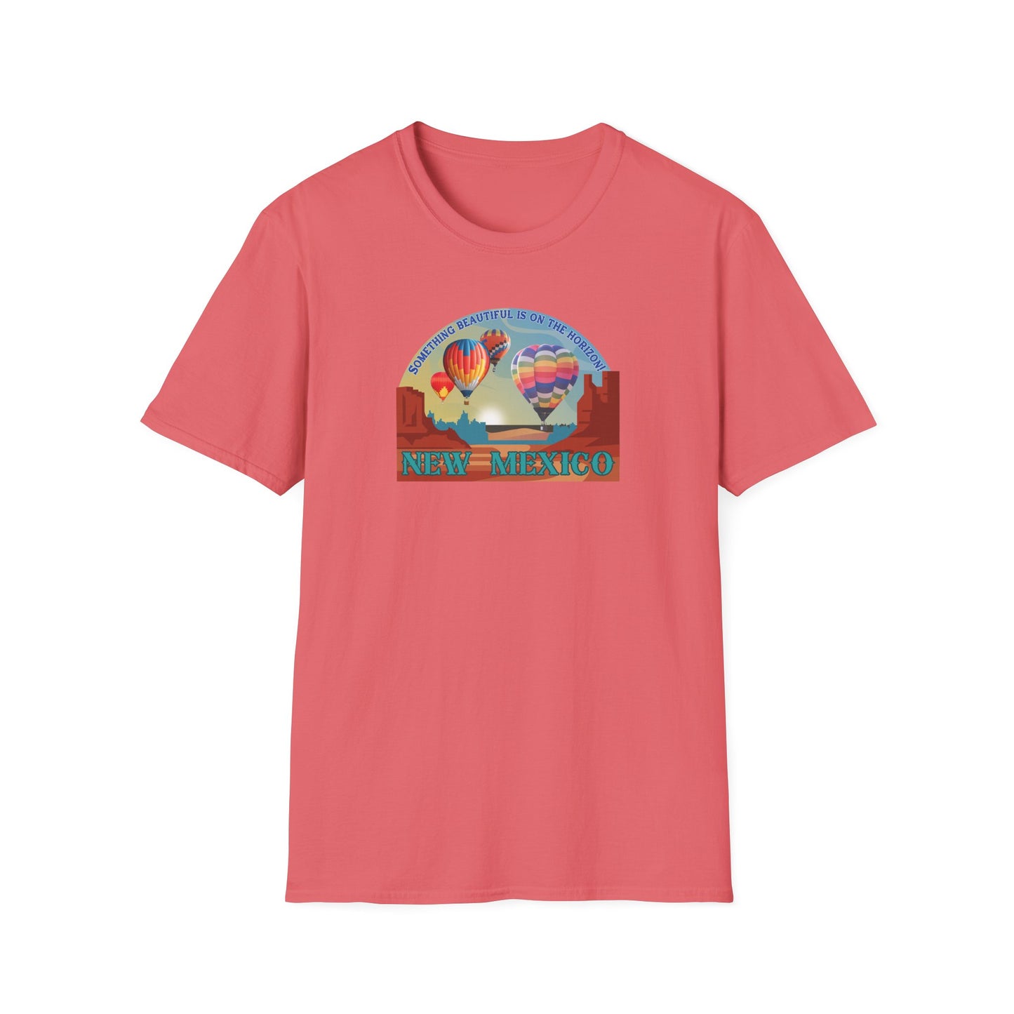 Something Beautiful on the Horizon - Balloons Unisex Softstyle T-Shirt