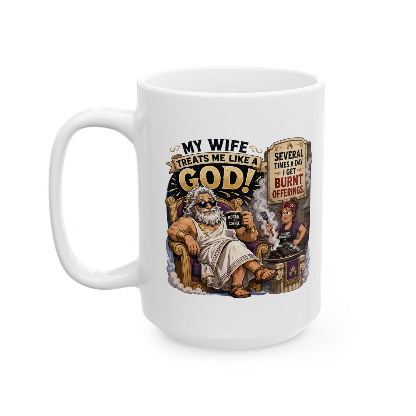 Burnt Offerings Ceramic Mug (11oz, 15oz)