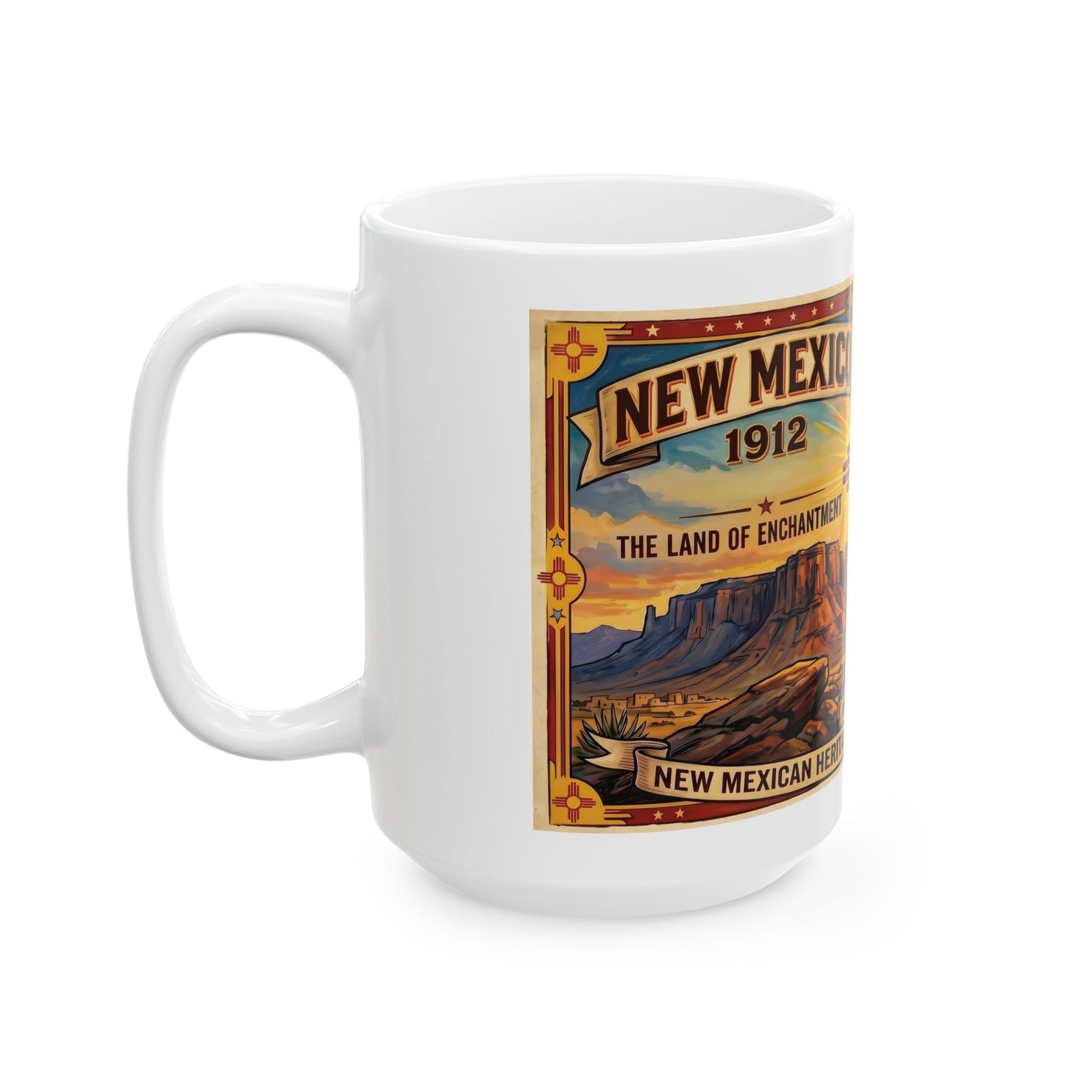 New Mexico Statehood Ceramic Mug (11oz, 15oz)