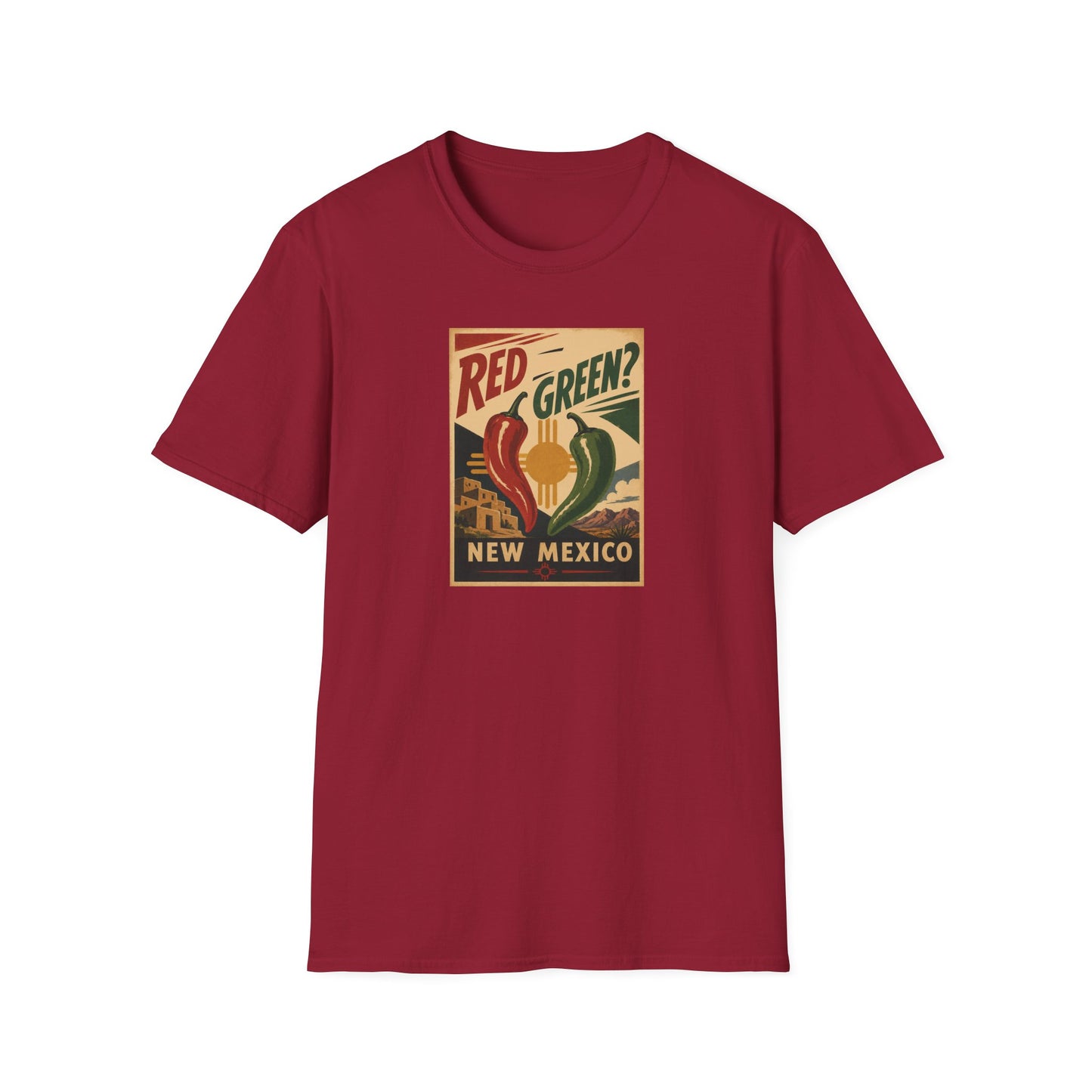 Red or Green? Unisexn Softstyle T-Shirt