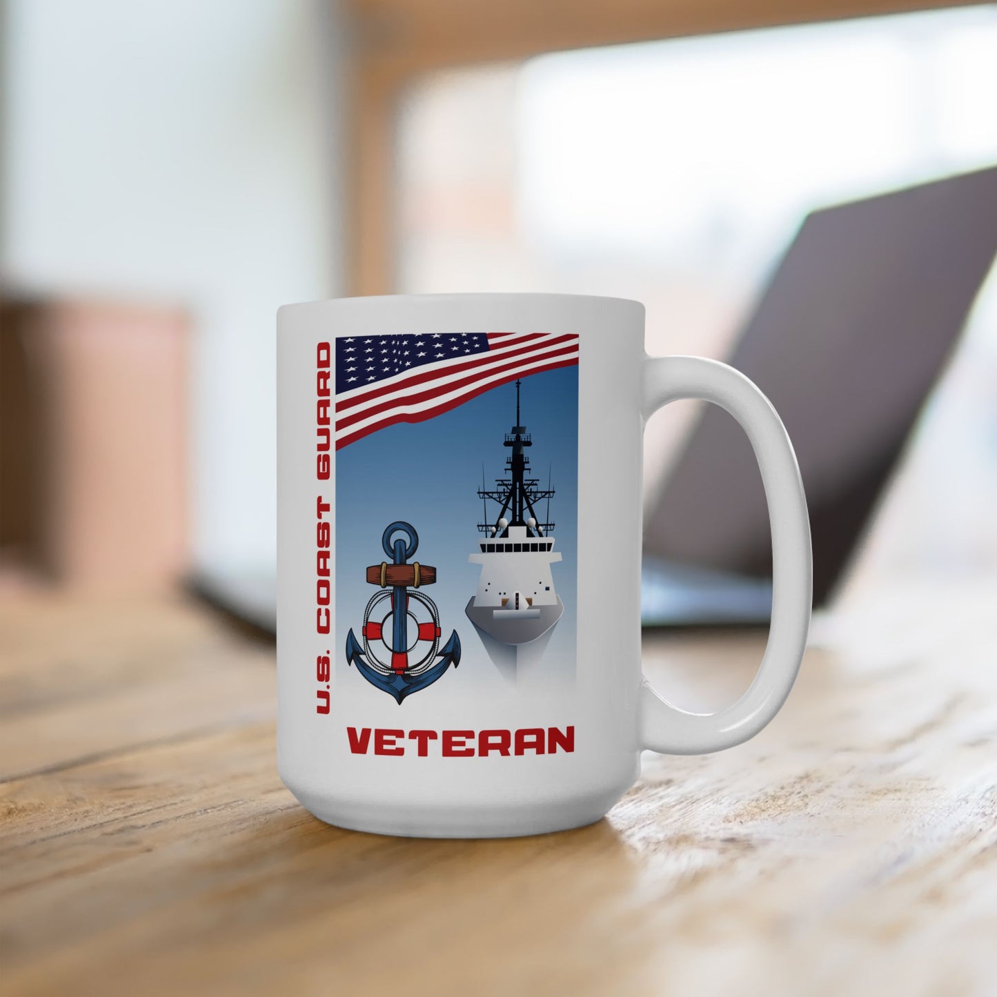 U.S. Coast Guard Veteran Ceramic Mug (11oz, 15oz)