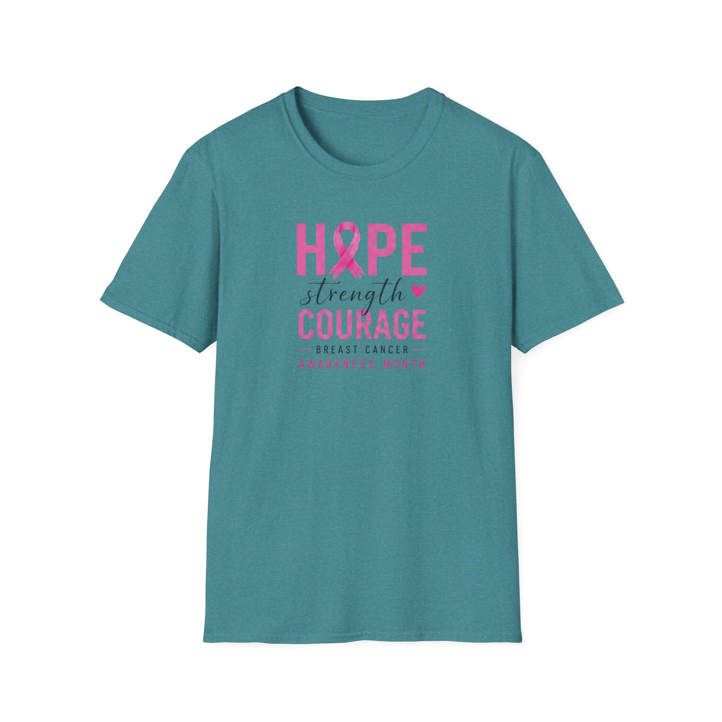 Hope Strength Courage  Unisex Softstyle T-Shirt