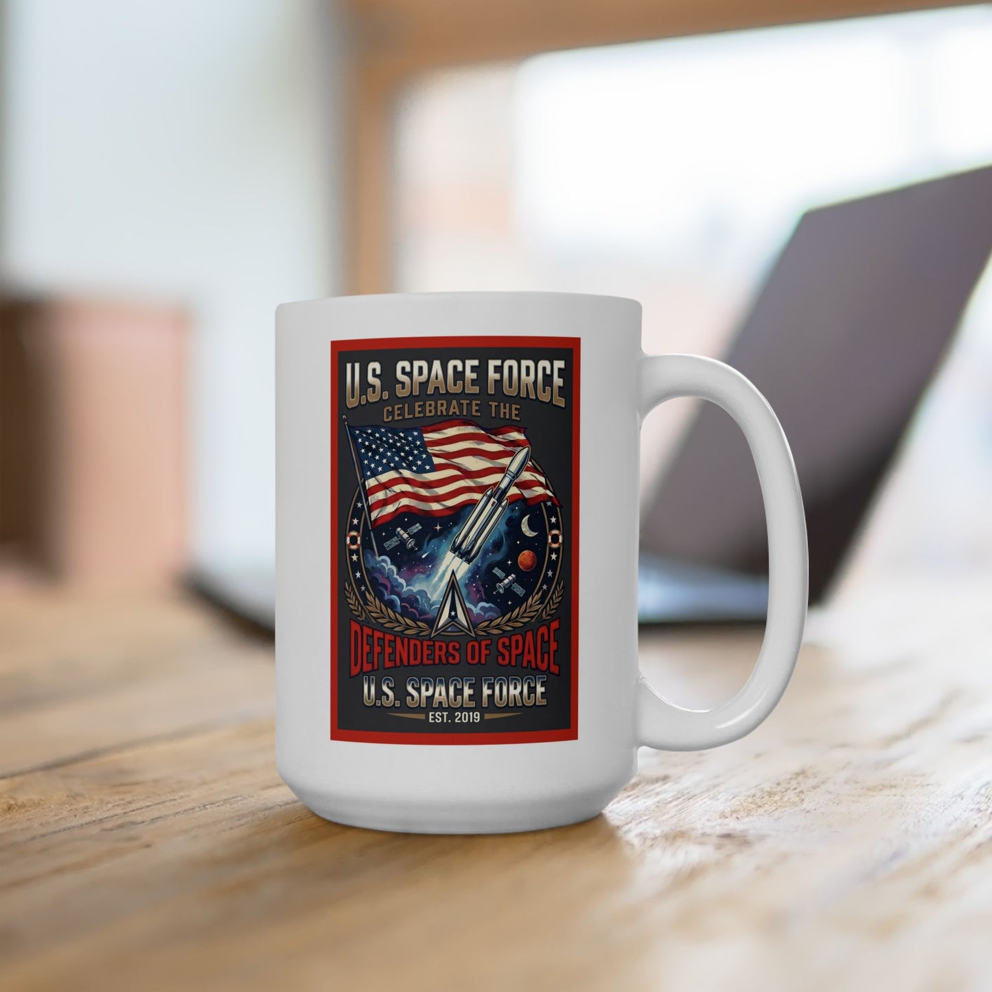 U.S. Space Force Defenders of Space Ceramic Mug (11oz, 15oz)