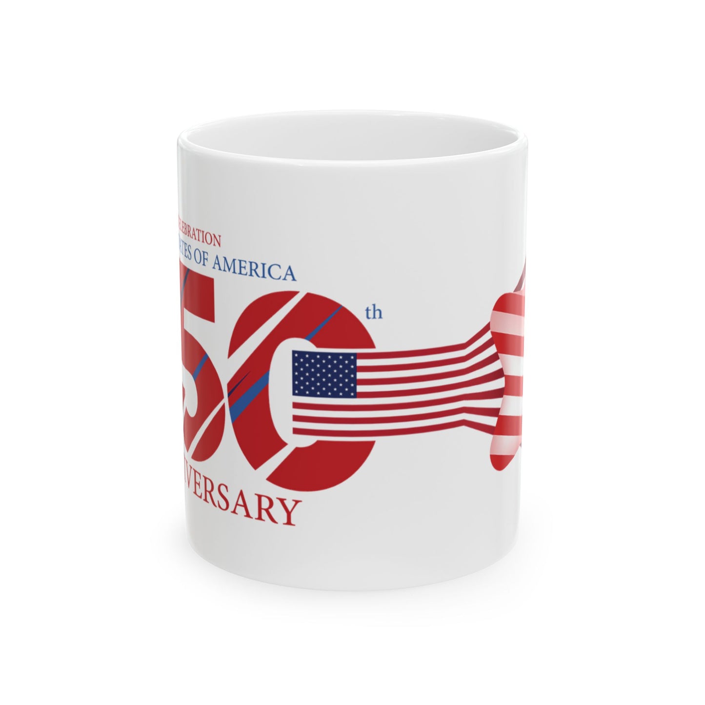 250th Anniversary American Flag Ceramic Mug — 1776–2026 Stars & Stripes Coffee Cup