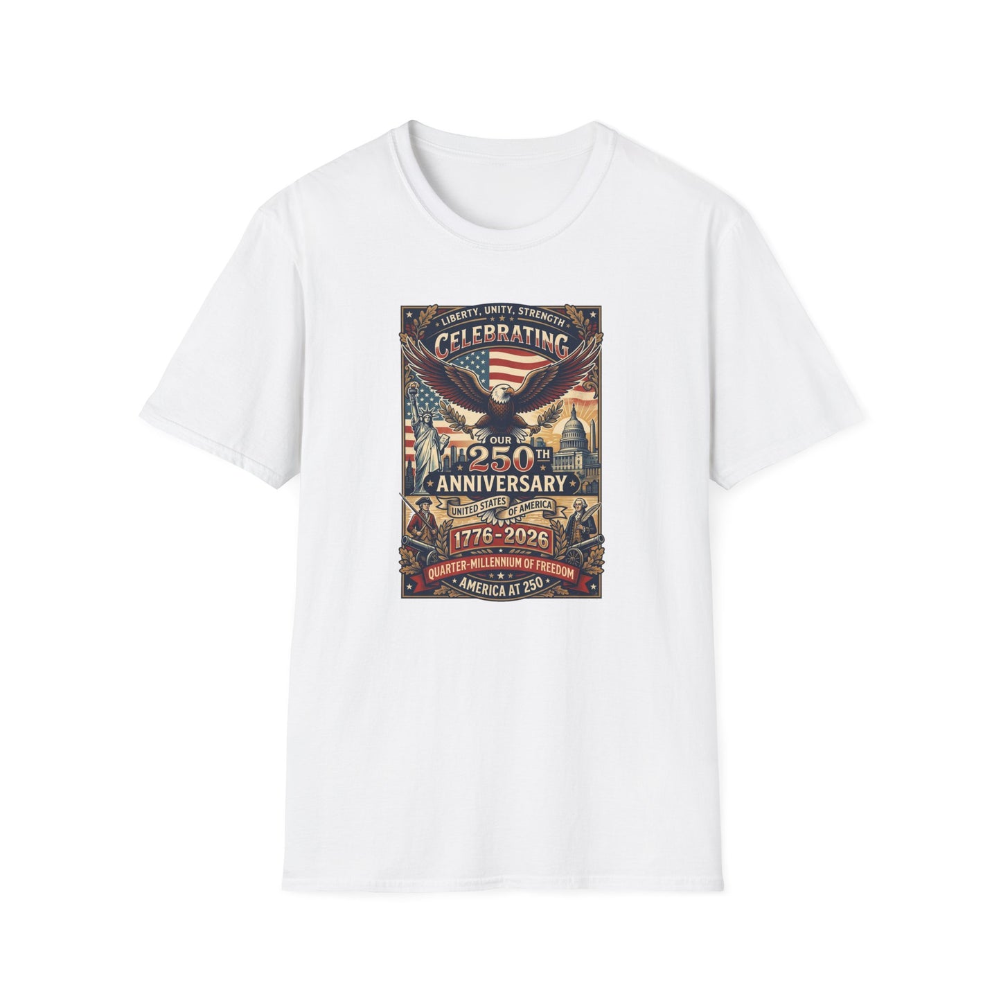America 250: Patriots Unisex Softstyle T-Shirt