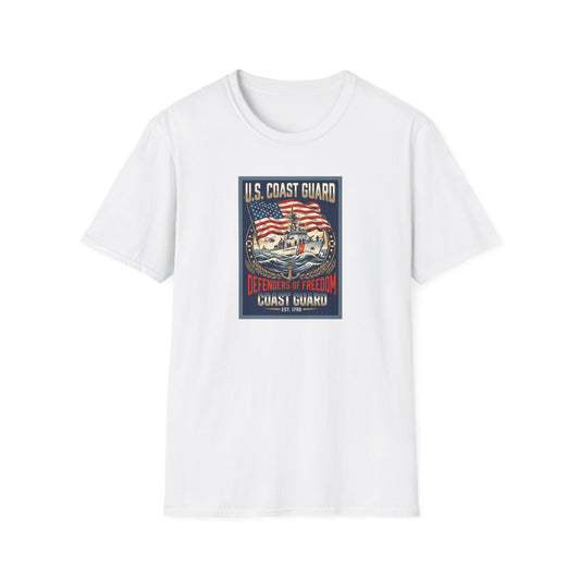 U.S. Coast Guard Defenders of Freedom Unisex Softstyle T-Shirt