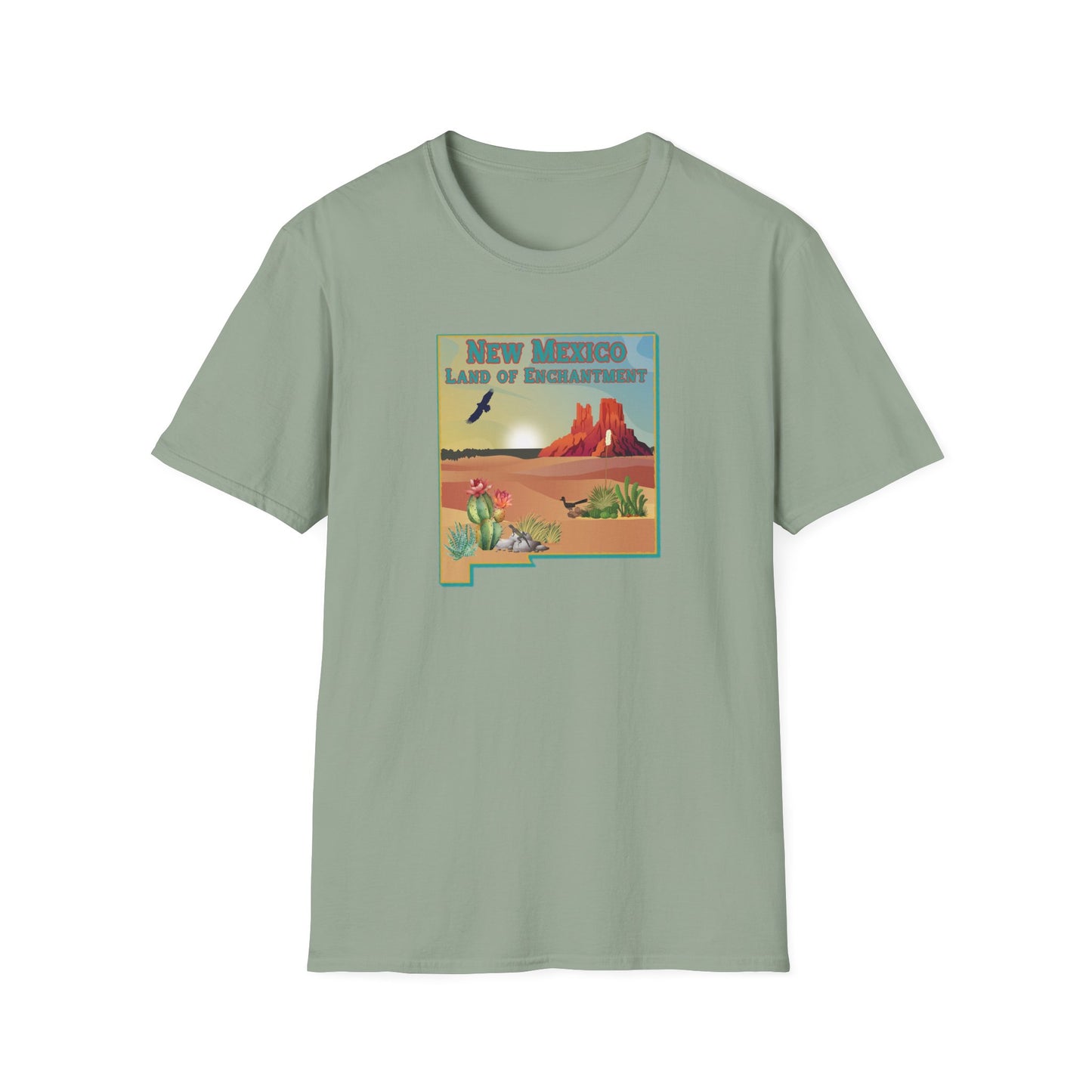 New Mexico: Land of Enchantment - Desert Unisex Softstyle T-Shirt