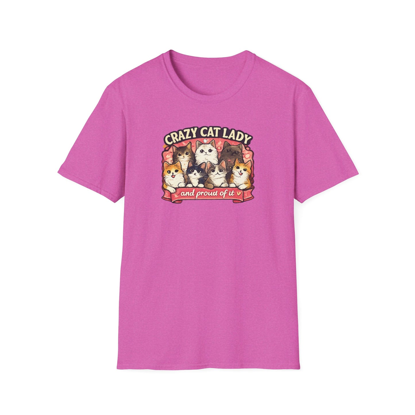 Crazy Cat Lady Unisex Softstyle T-Shirt