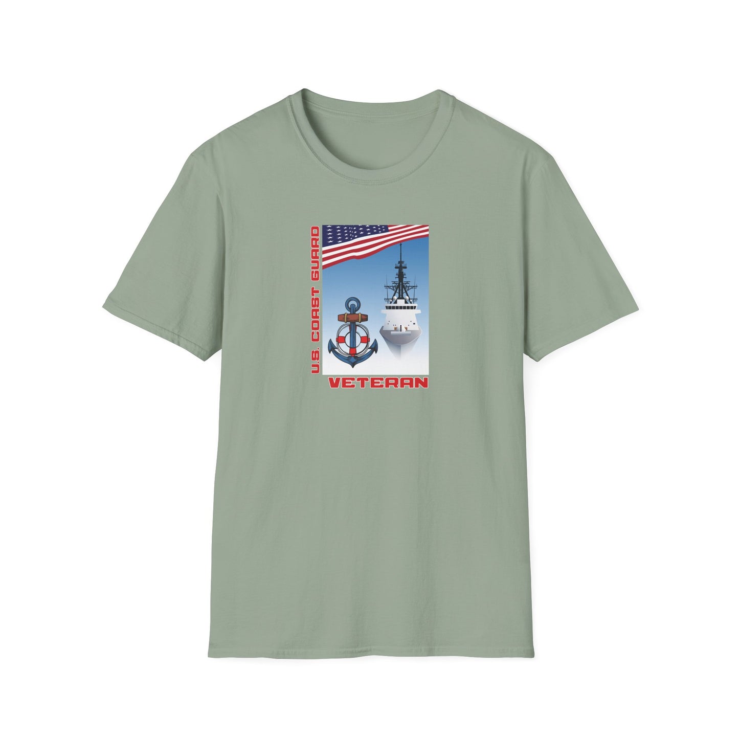 U.S. Coast Guard Veteran Unisex Softstyle T-Shirt