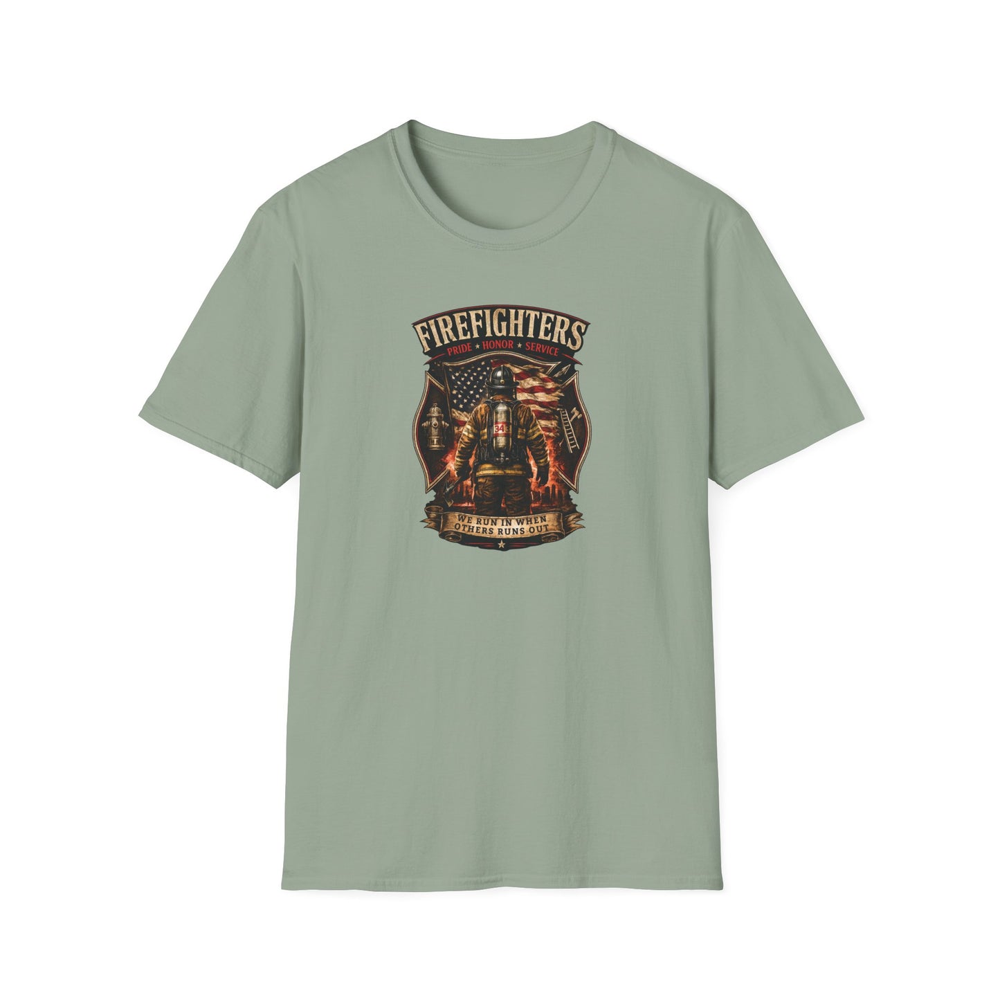 Firefighters: Pride, Honor, Service Unisex Softstyle T-Shirt