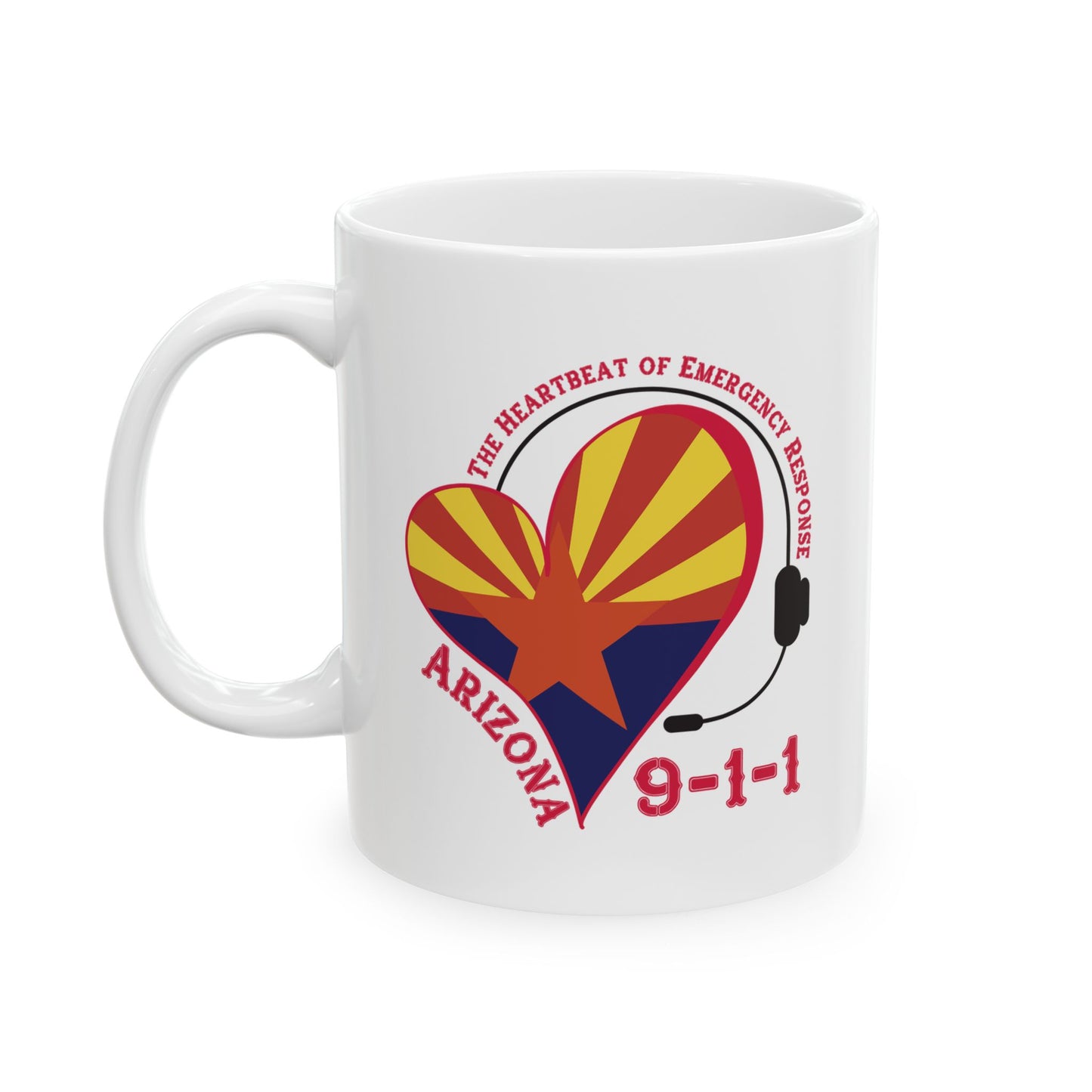 Arizona 911 Heartbeat Ceramic Mug (11oz, 15oz)