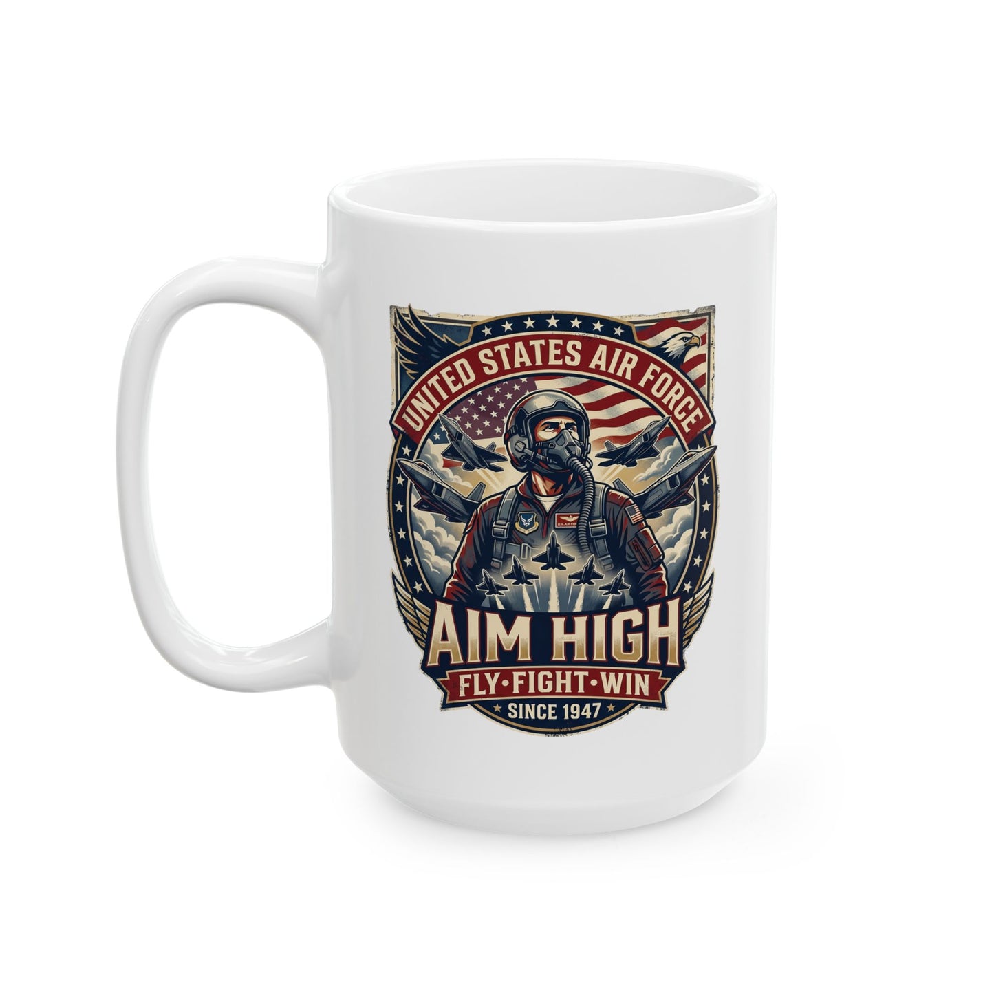 U.S. Air Force: Aim High Ceramic Mug, (11oz, 15oz)