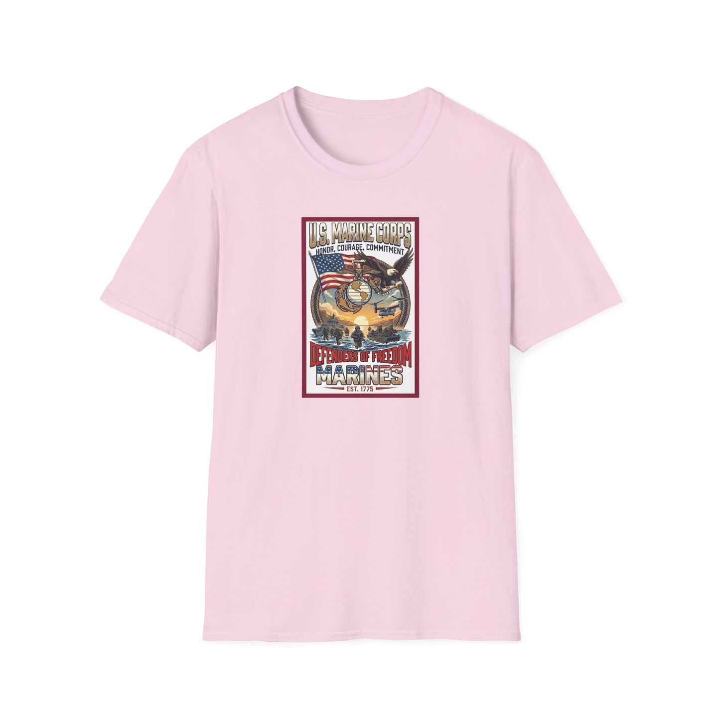 U.S. Marine Corps Honor, Courage, Commitment Unisex Softstyle T-Shirt
