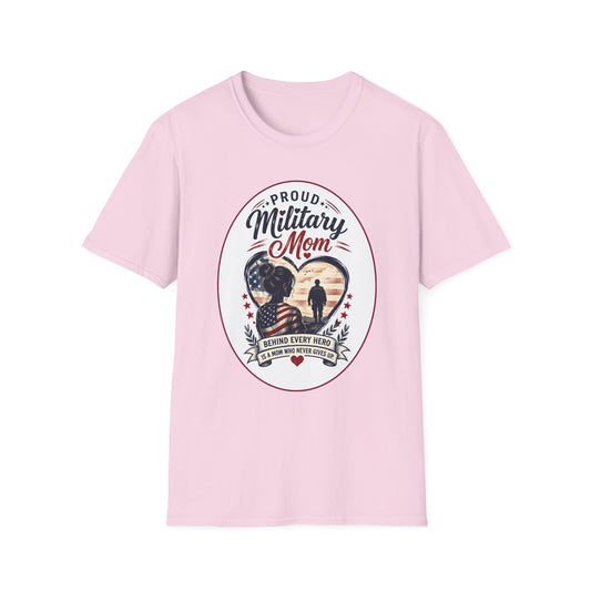 Proud Military Mom Unisex Softstyle T-Shirt
