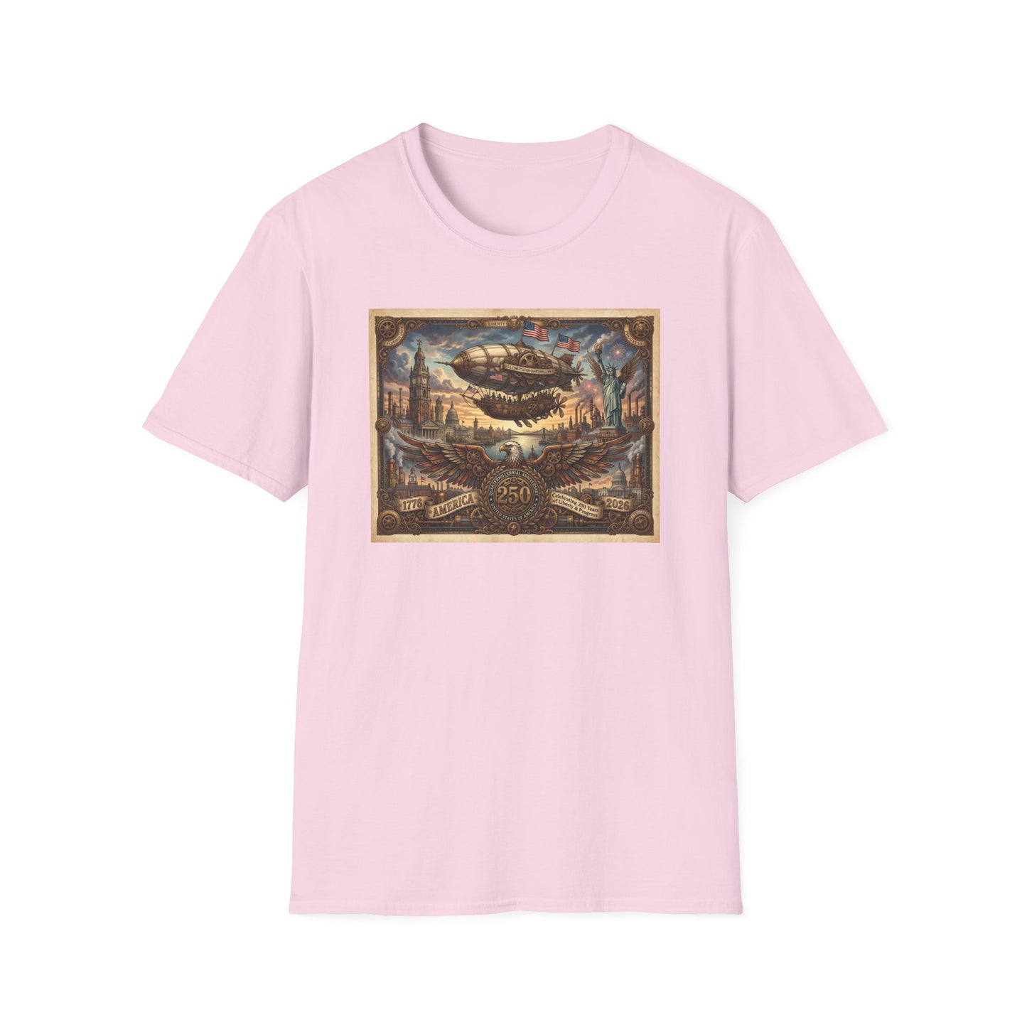 Copy of America 250: Steampunk Unisex Softstyle T-Shirt