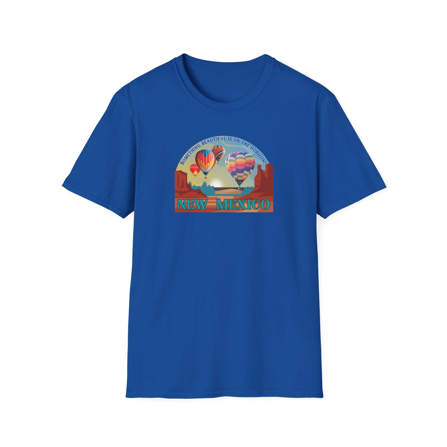 Something Beautiful on the Horizon - Balloons Unisex Softstyle T-Shirt