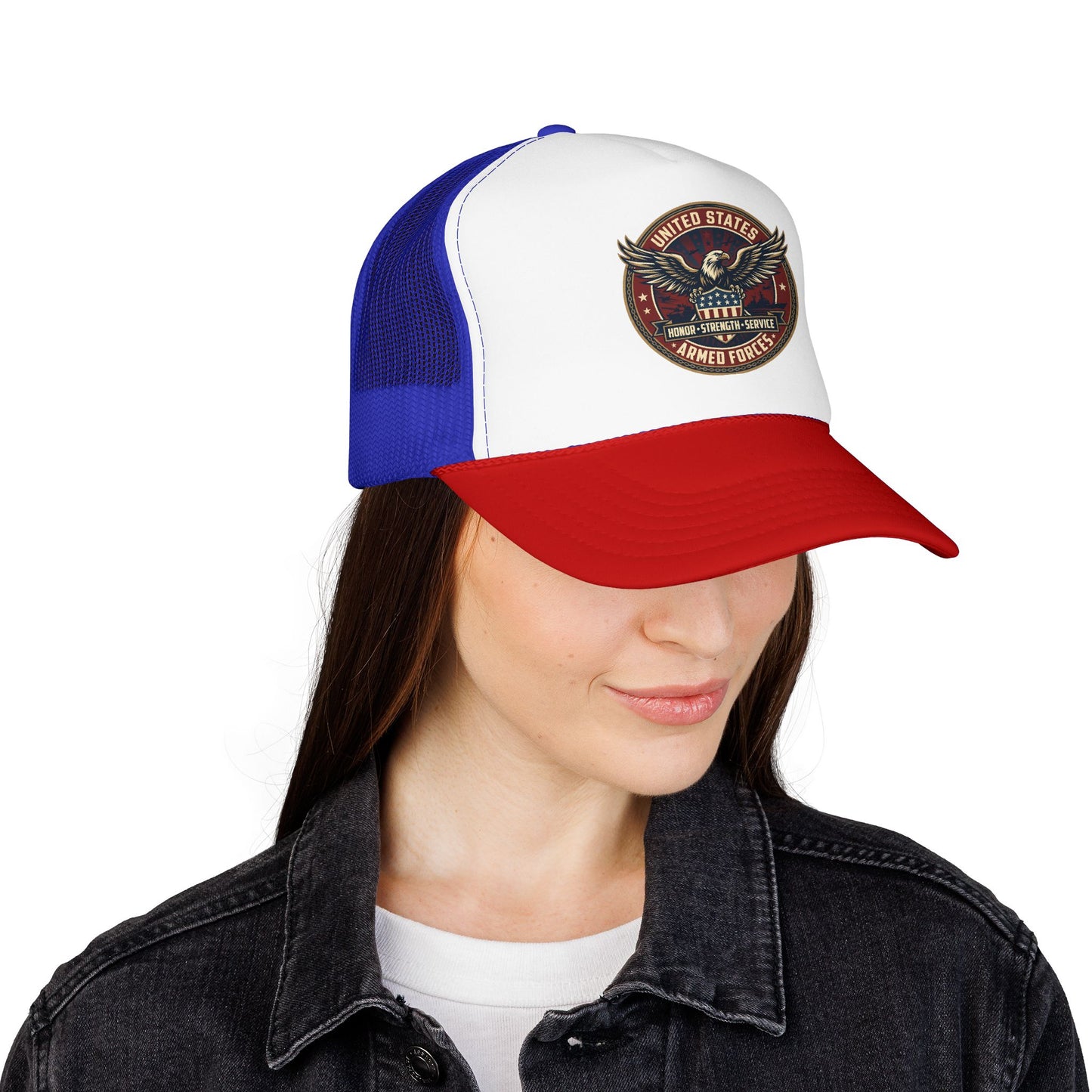 U.S. Armed Forces Patriotic Trucker Hat