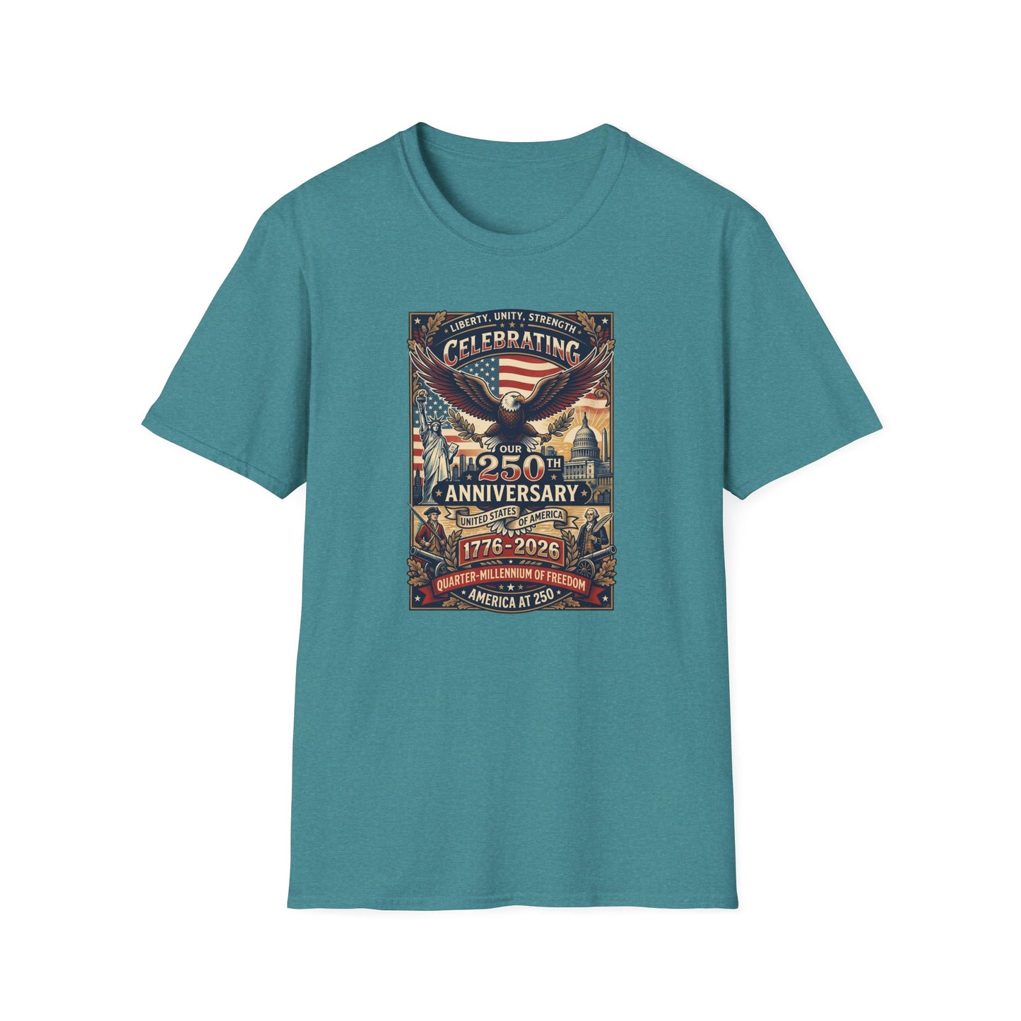 America 250: Patriots Unisex Softstyle T-Shirt