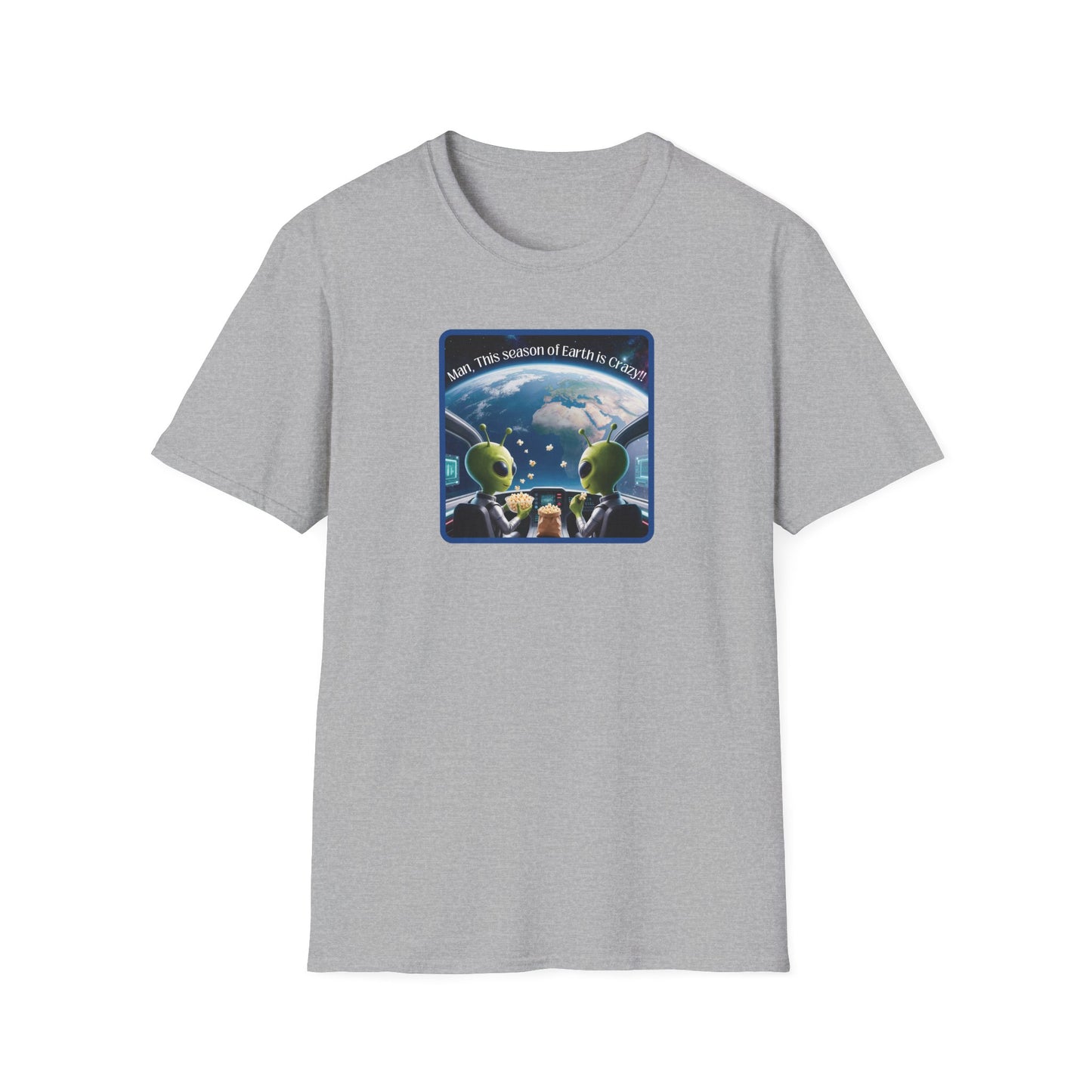 Extraterrestrials Enjoying the Show Unisex Softstyle T-Shirt