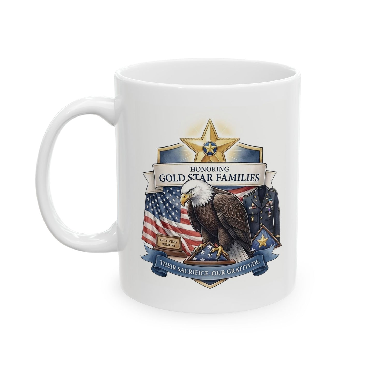 Gold Star Family Ceramic Mug (11oz, 15oz)