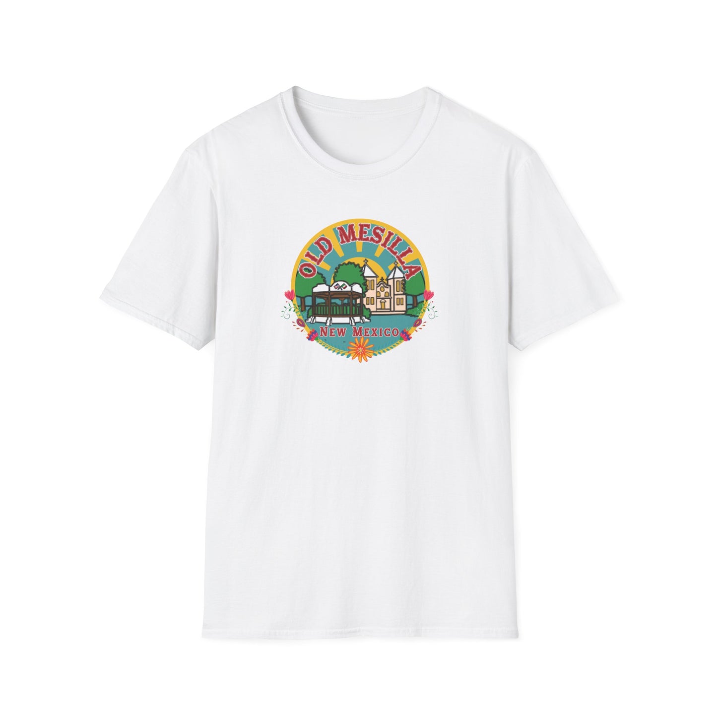 Old Mesilla - Round Unisex Softstyle T-Shirt