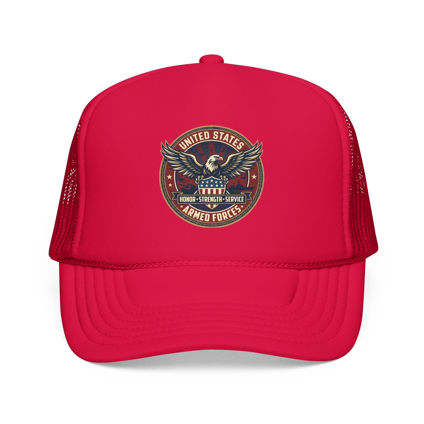 U.S. Armed Forces Patriotic Trucker Hat
