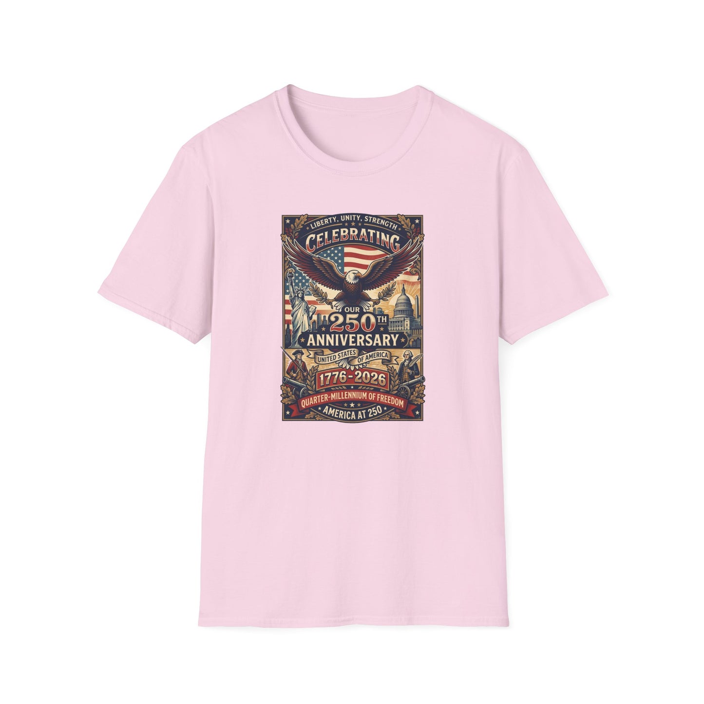 America 250: Patriots Unisex Softstyle T-Shirt