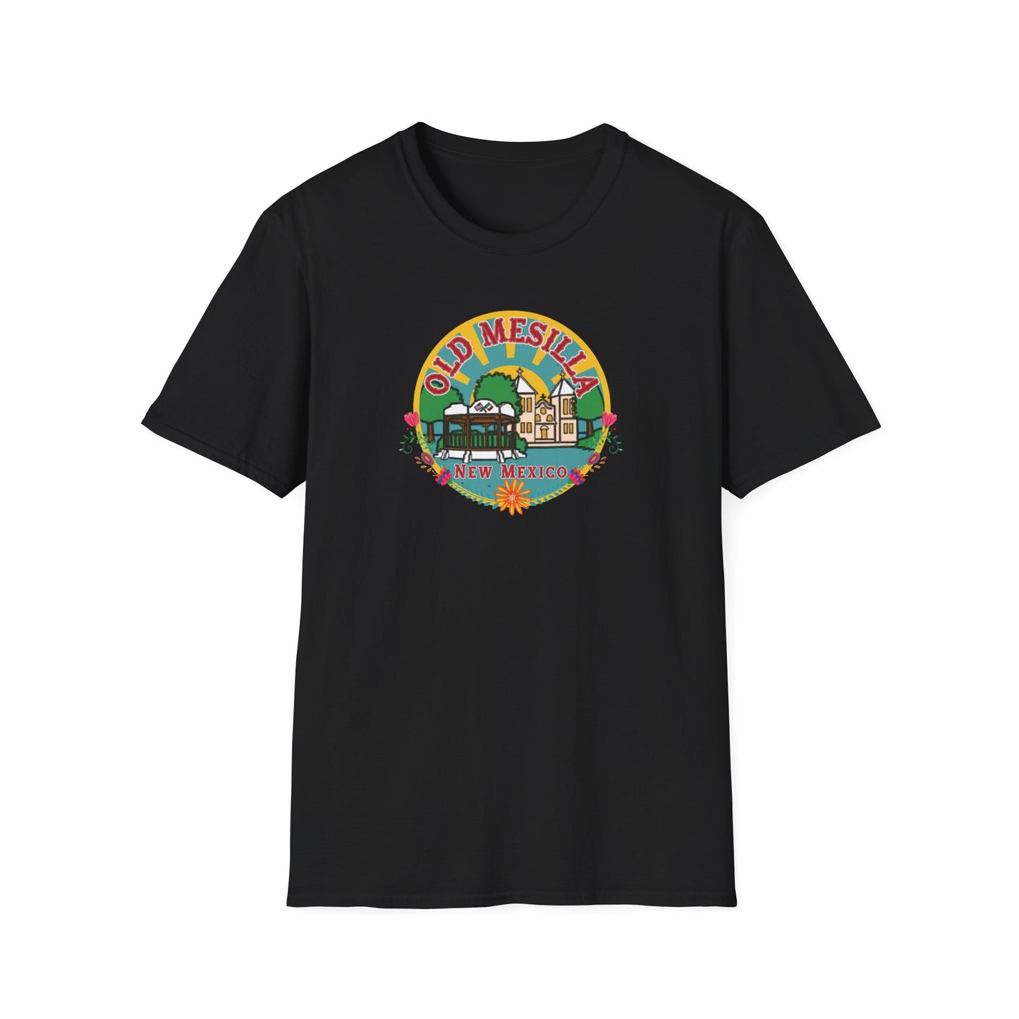 Old Mesilla - Round Unisex Softstyle T-Shirt
