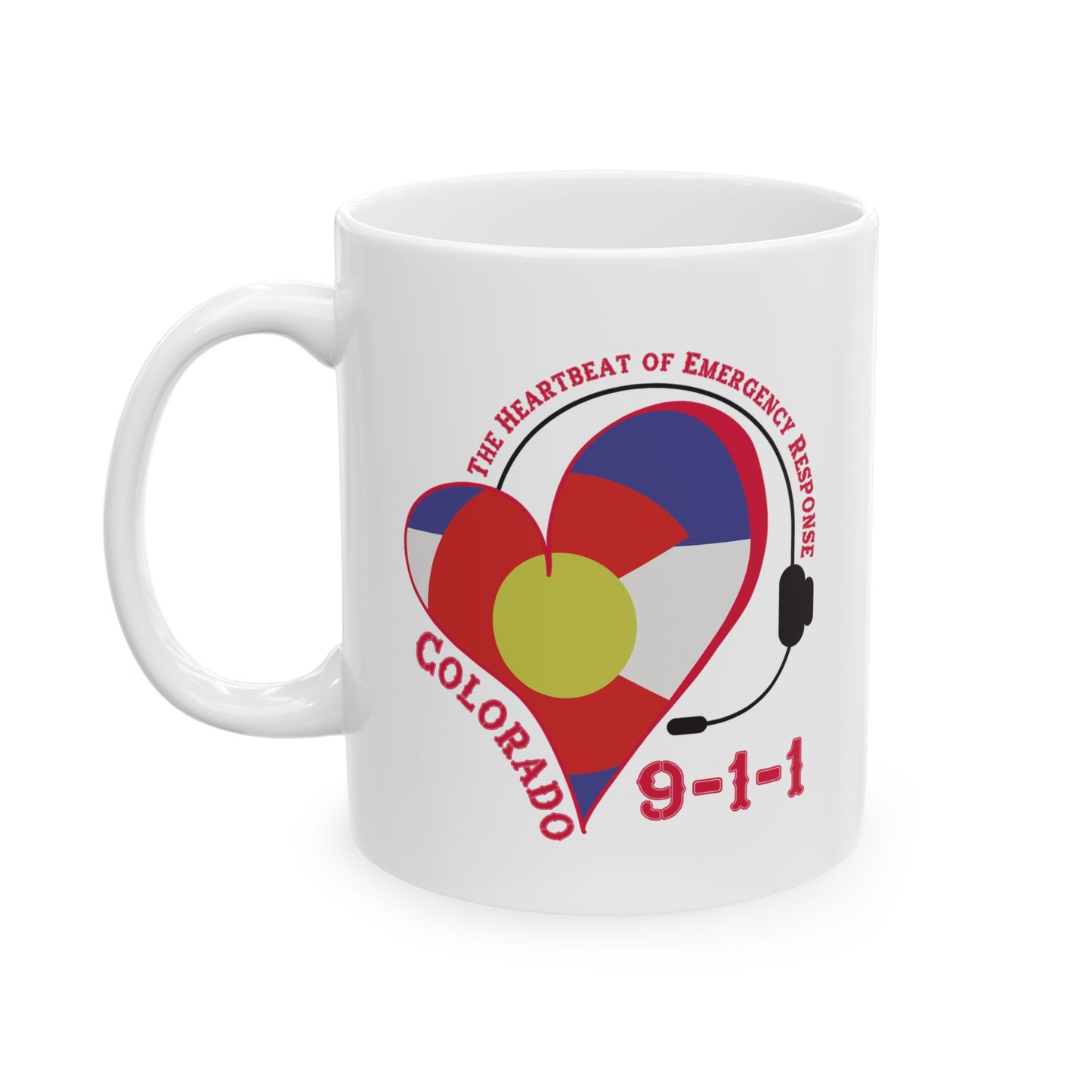Colorado 911 Heartbeat Ceramic Mug (11oz, 15oz)